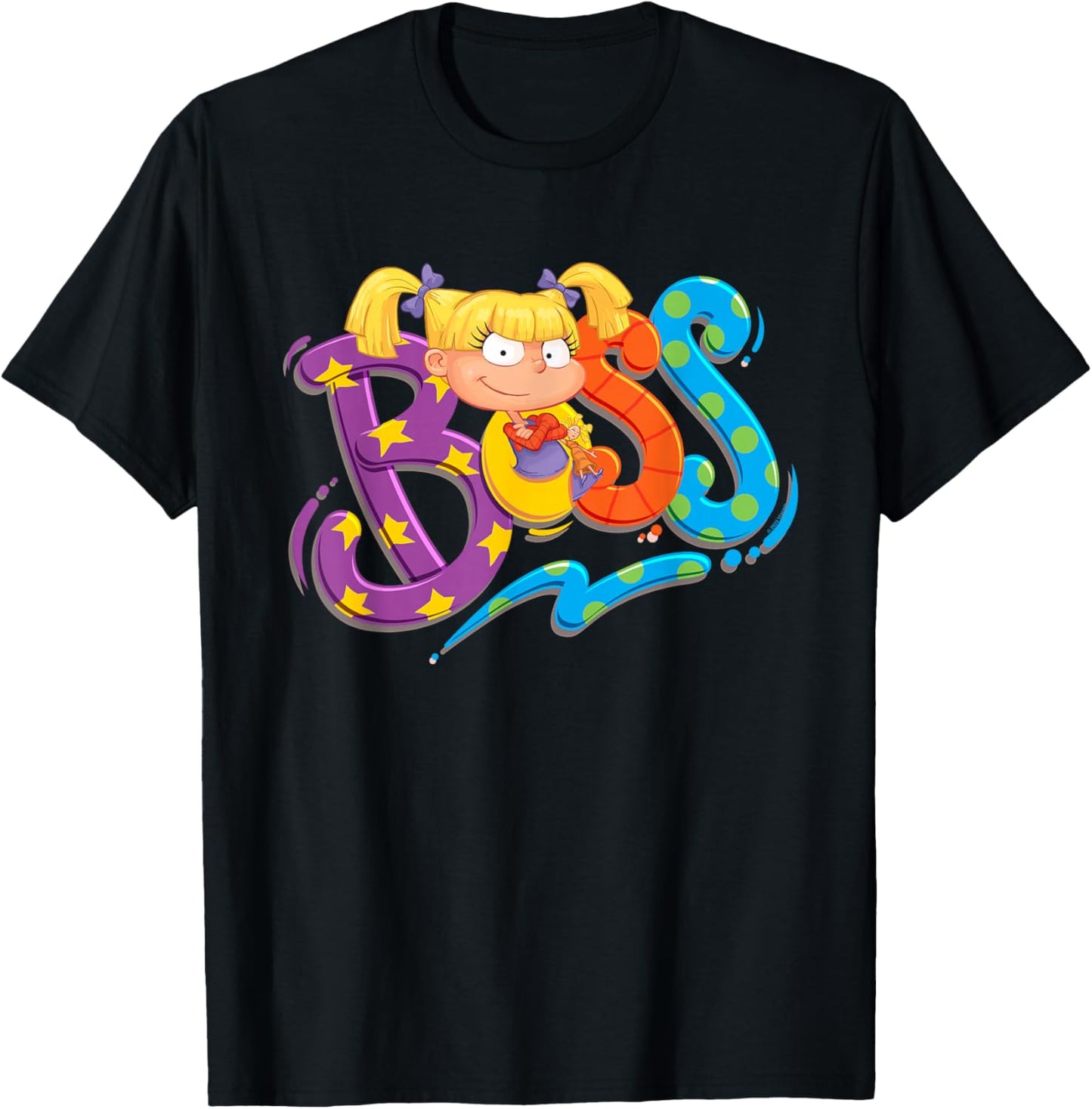 Rugrats Angelica is Boss T-Shirt - T-Shirt | Black