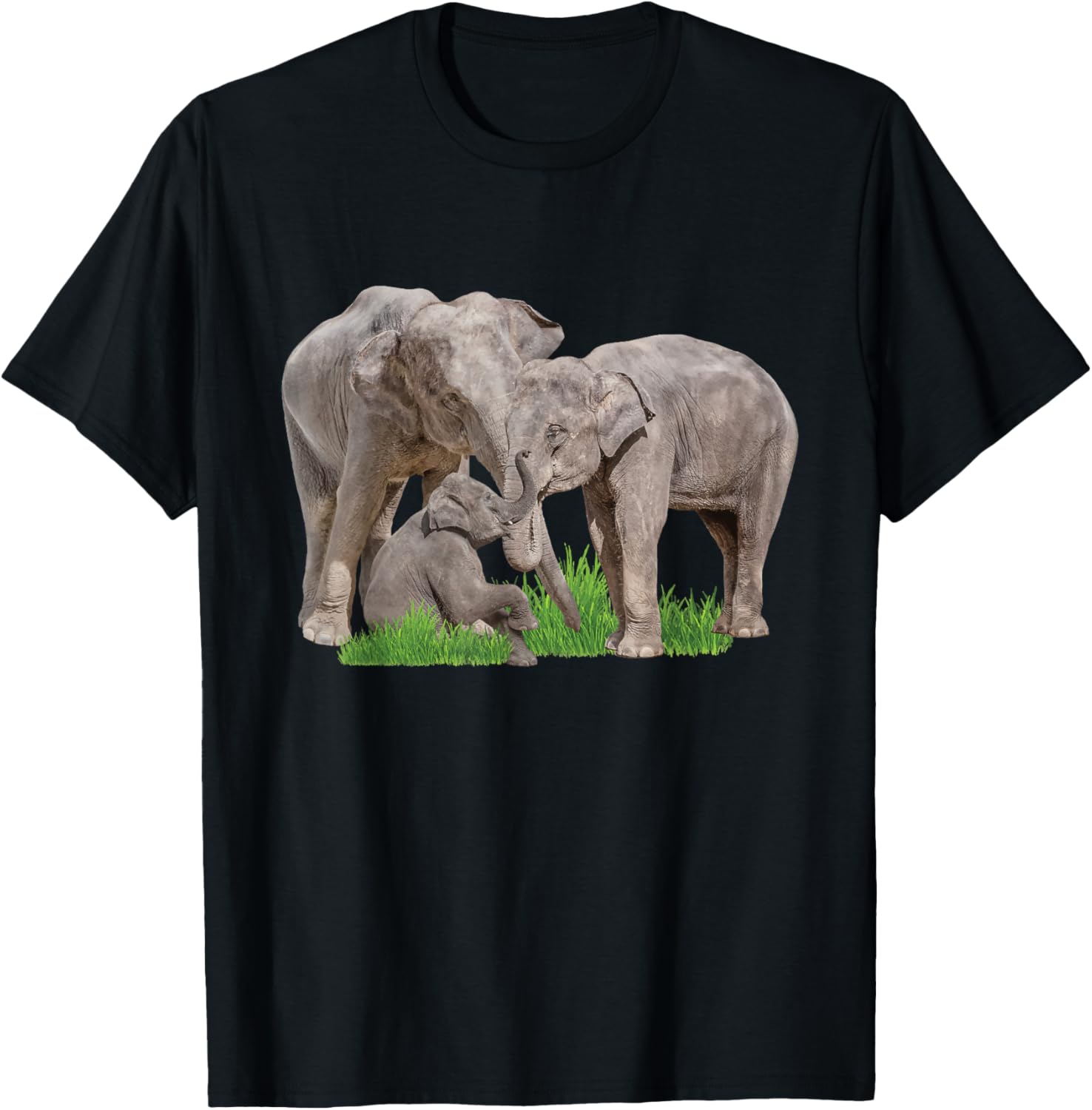 Elephant Family - Zookeeper Zoologist Wildlife Safari Lover T-Shirt - T-Shirt | Black