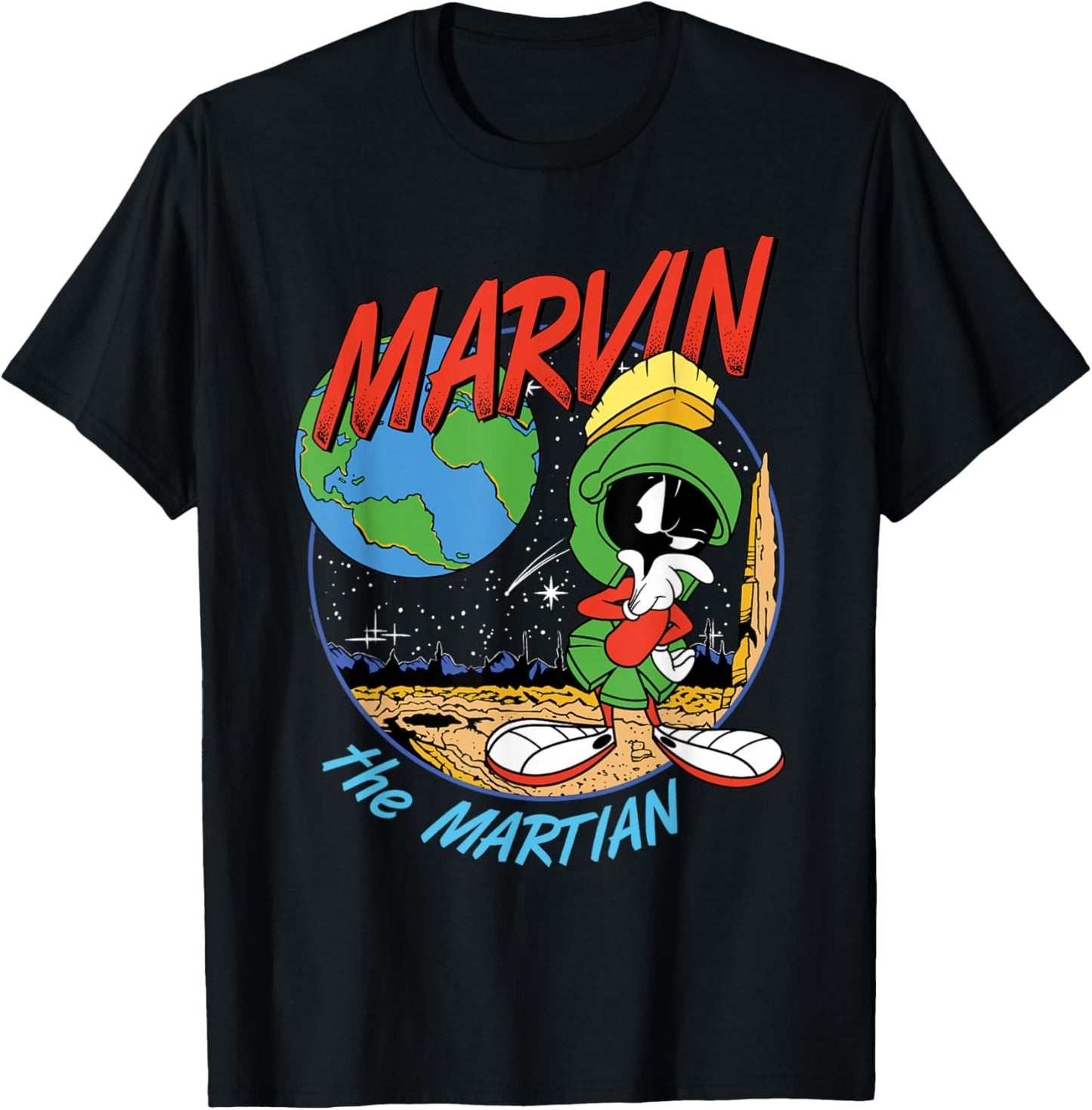 Marvin The Martian Space T-Shirt - T-Shirt | Black