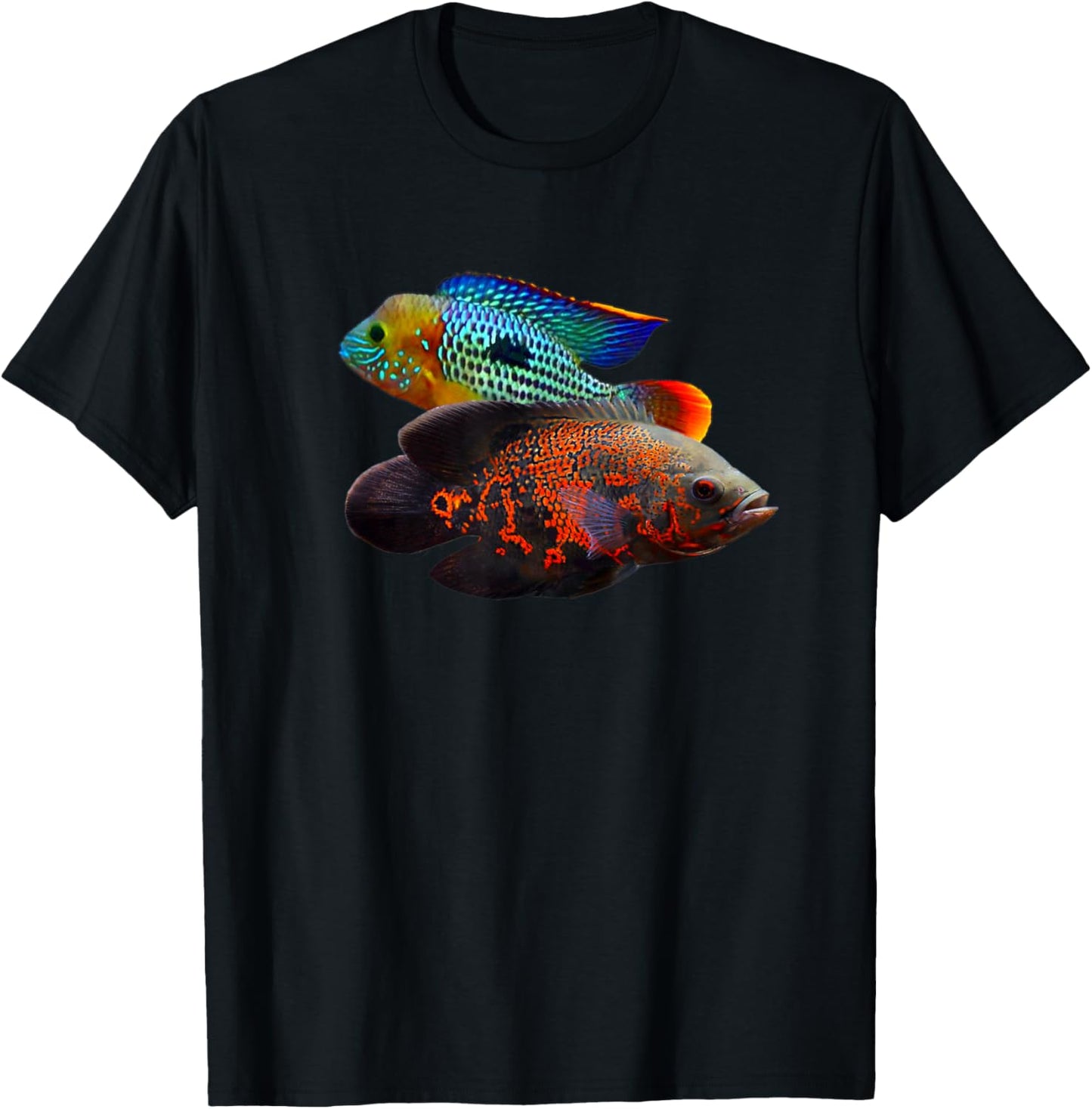 Oscar Fish Green Terror Cichlids Monster Fish Aquarium T-Shirt - T-Shirt | Black