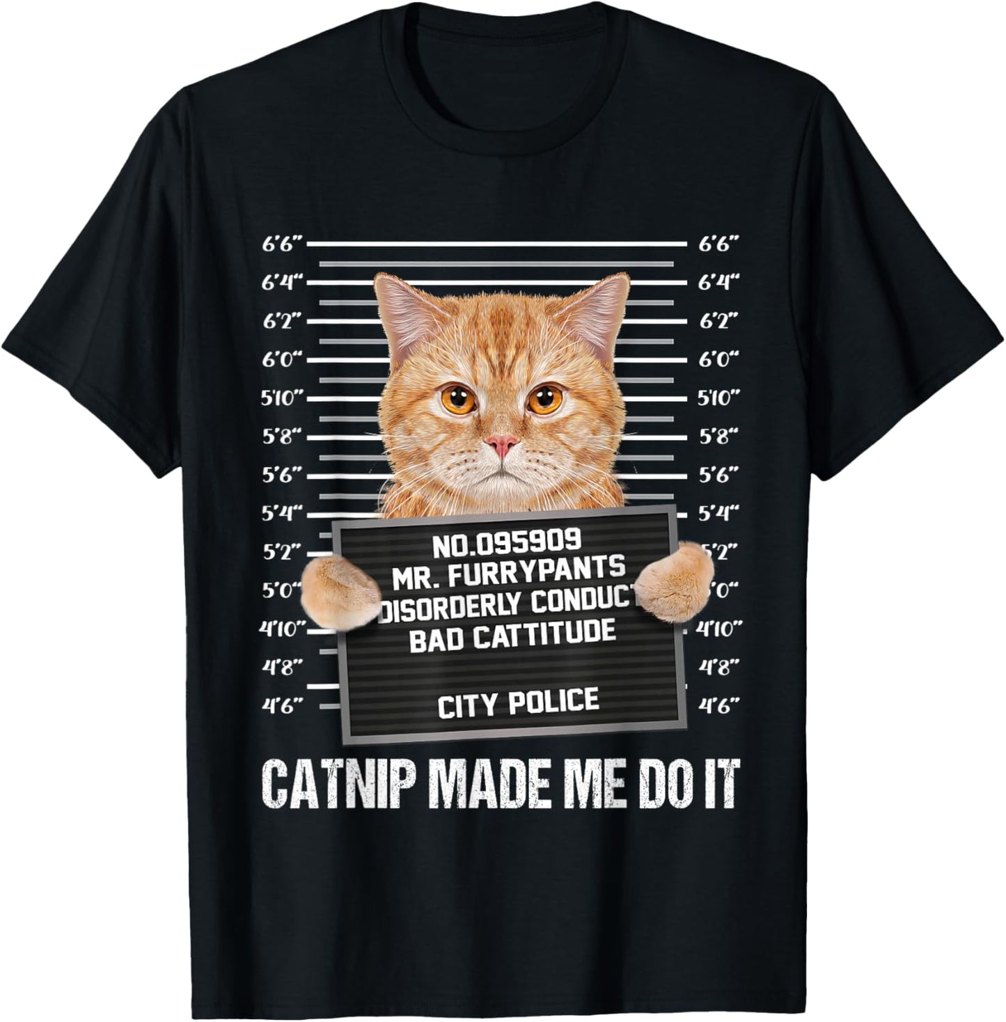 Catnip Made Me Do It T-Shirt - T-Shirt | Black