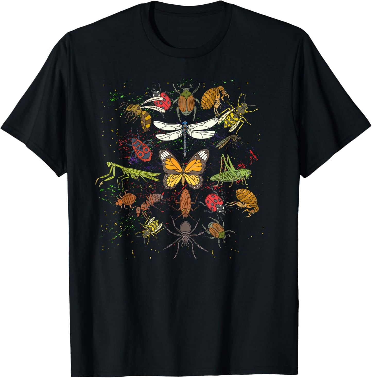 Entomology Insect Collection Biology Nature Beetle T-Shirt - T-Shirt | Black