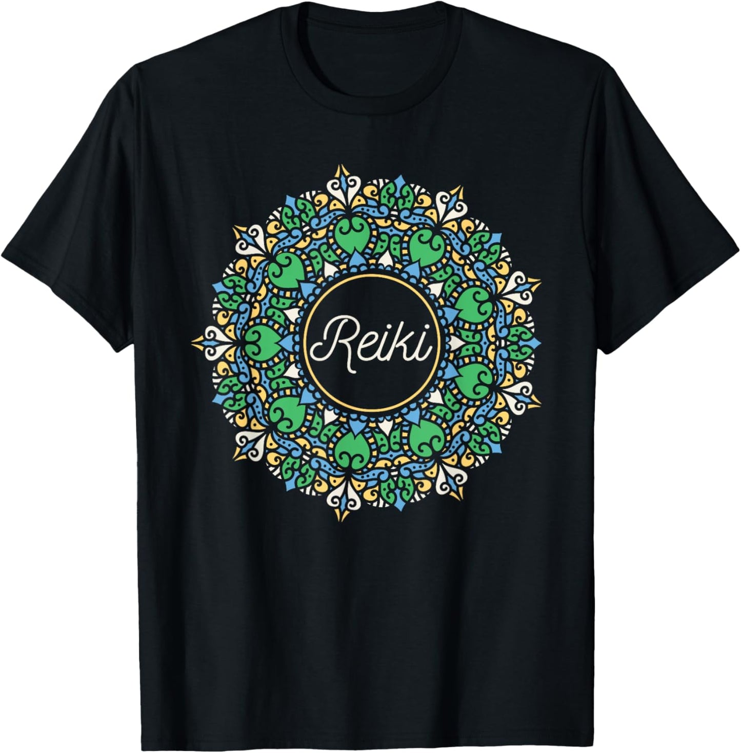 Reiki - Meditation Holistic Healer Chakra Healing Therapist T-Shirt - T-Shirt | Black