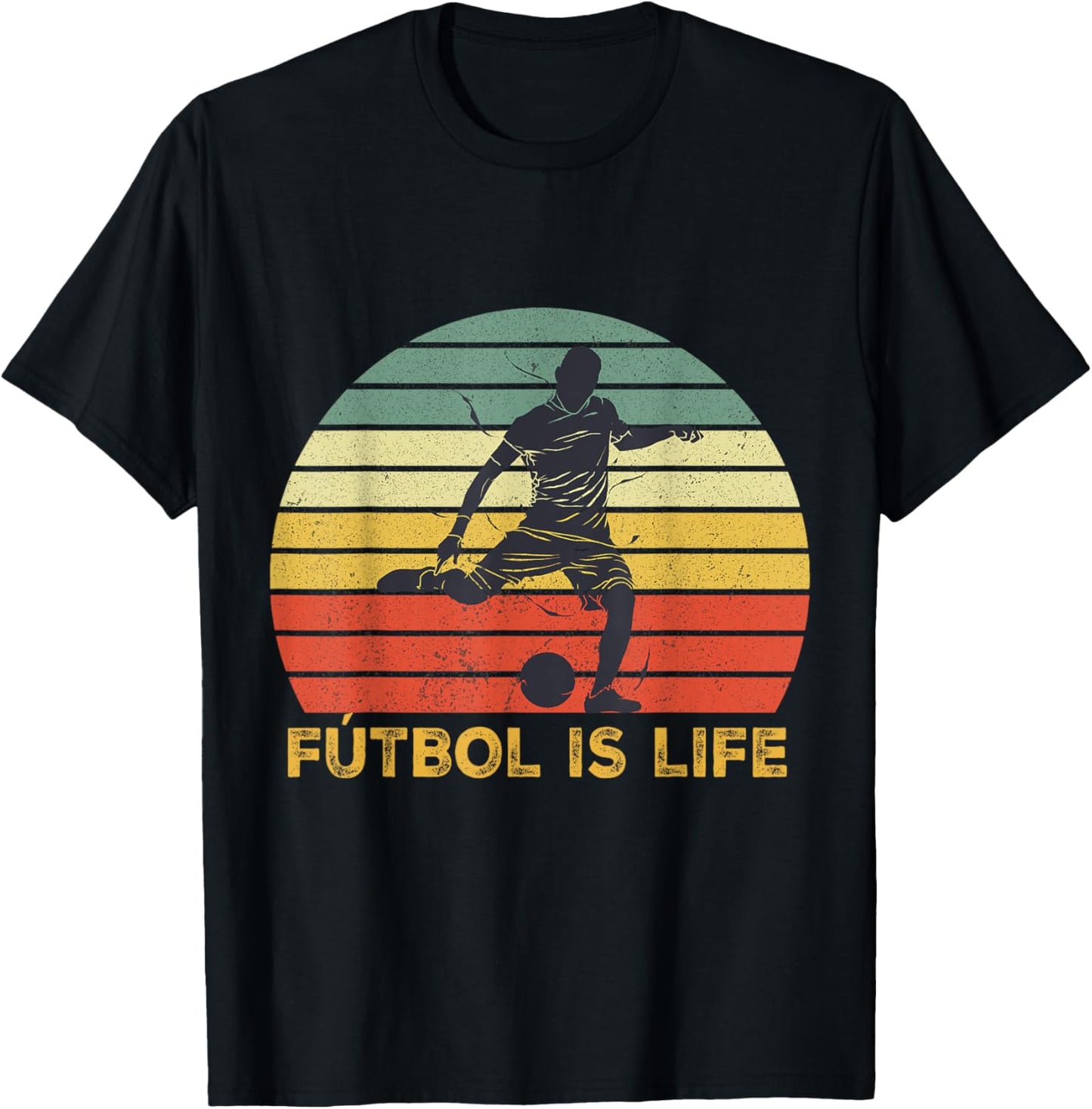 Futbol Is Life shirt T-Shirt - T-Shirt | Black