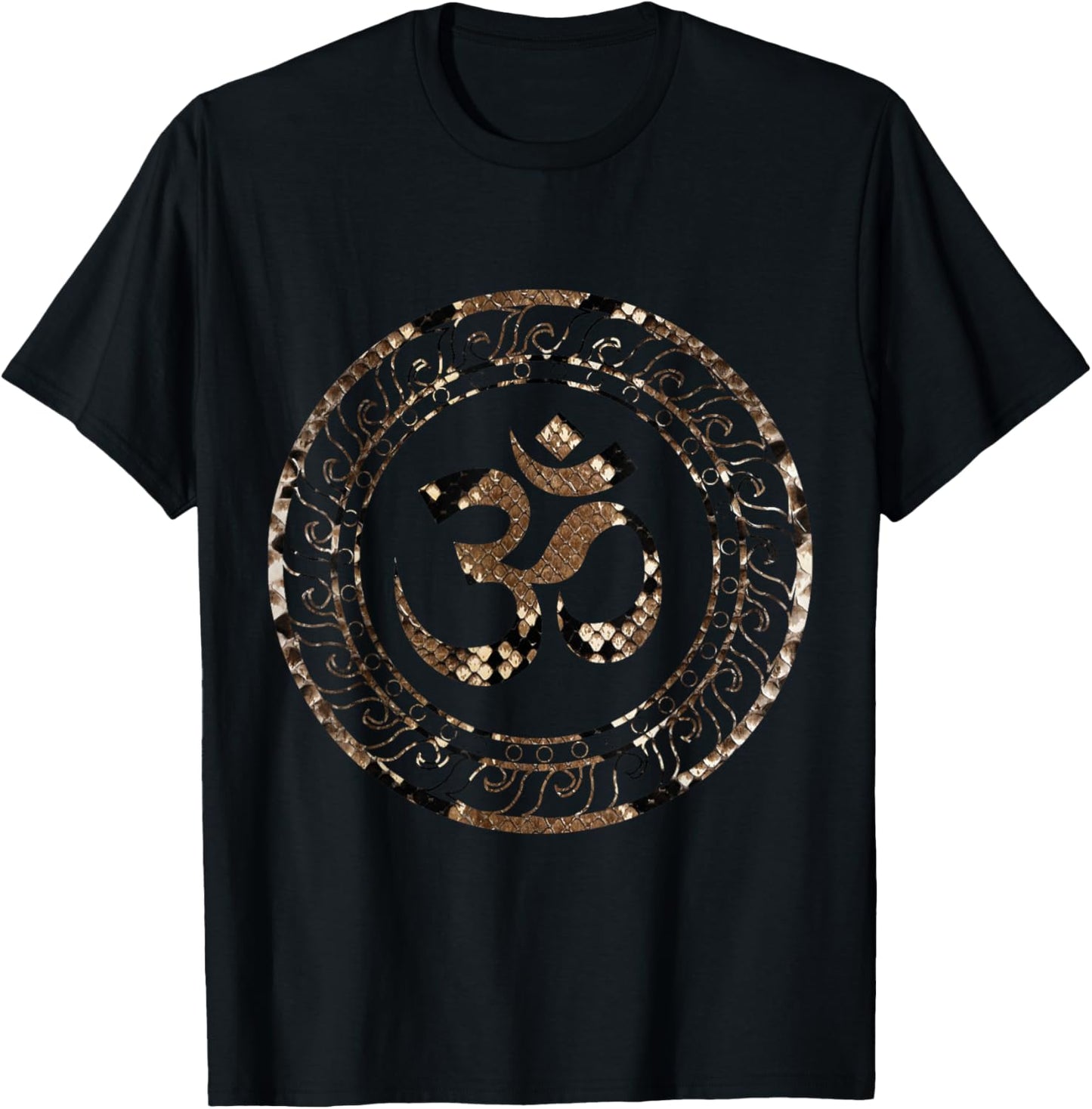 Zen Gift Ideas Om Ohm Aum Spiritual Yoga -Adults Black Short Sleeve Modern Casual T-Shirt - T-Shirt | Black