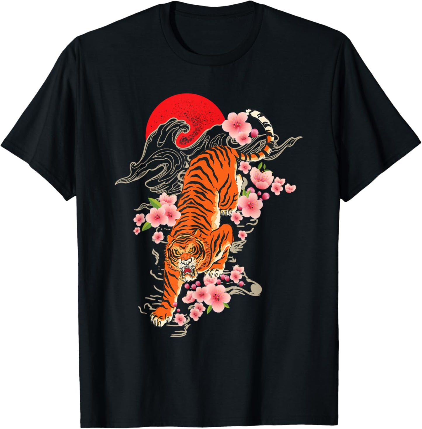 Japanese Tiger - Zoologist Wild Animal Zoo Lover Safari T-Shirt - T-Shirt | Black