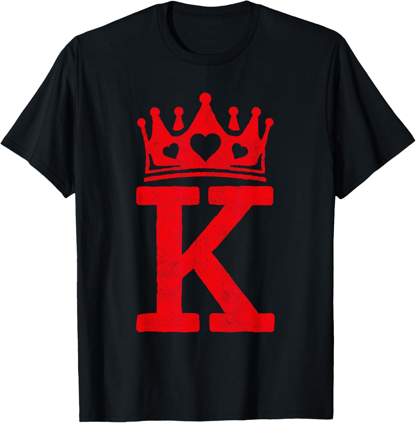 King Hearts Halloween Costume - Valentines King of Hearts T-Shirt - T-Shirt | Black