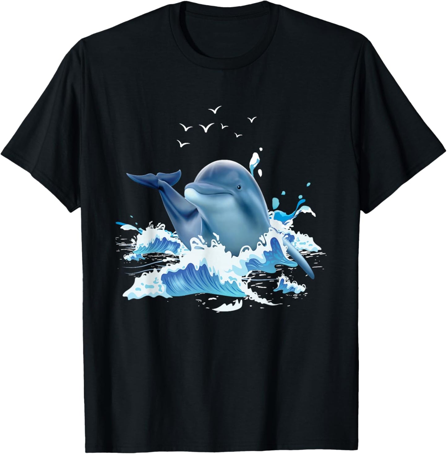 Dolphin Lover Zookeeper Marine Biologist Sea Animal Lover T-Shirt - T-Shirt | Black