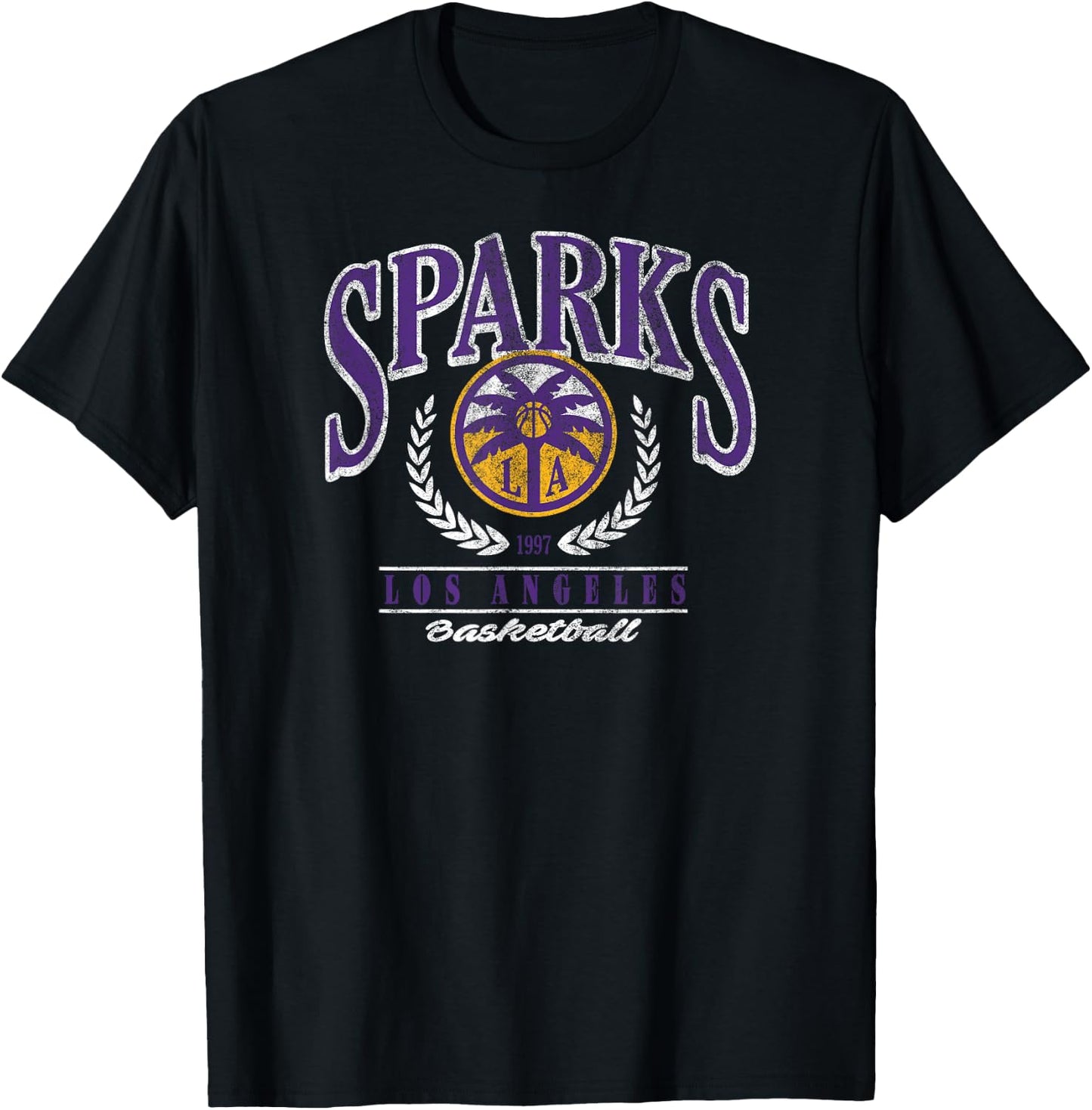 WNBA Los Angeles Sparks Top Class T-Shirt - T-Shirt | Black