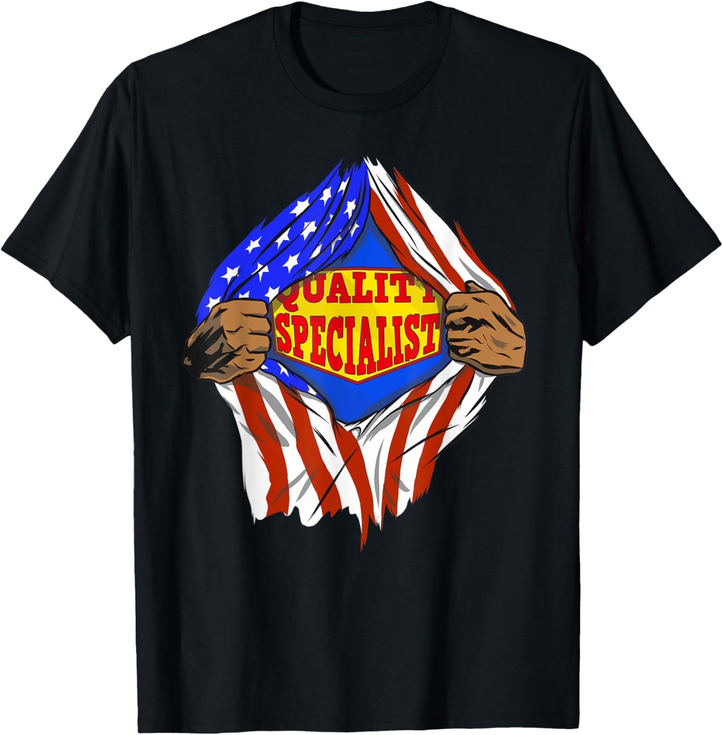 Funny Super Quality Specialist Hero Job T-Shirt - T-Shirt | Black