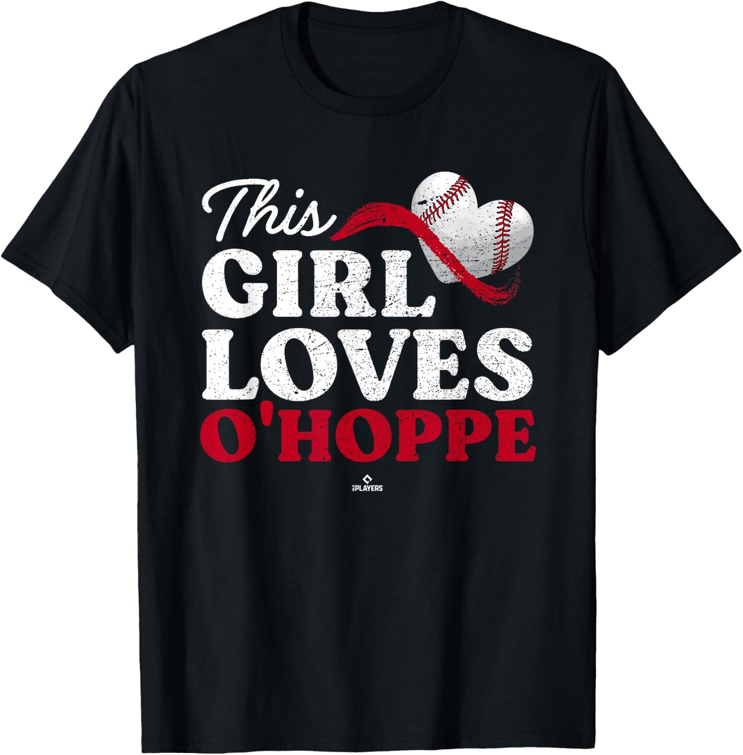 This Girl Loves Logan O Hoppe Los Angeles MLBPA T-Shirt - T-Shirt | Black