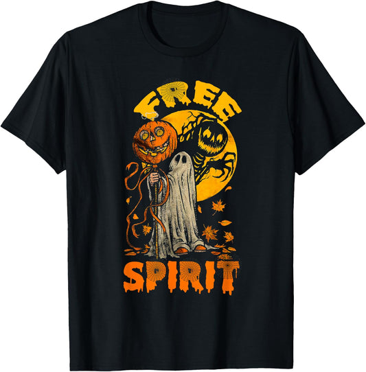 Funny Free Spirit for Halloween T-Shirt - T-Shirt | Black