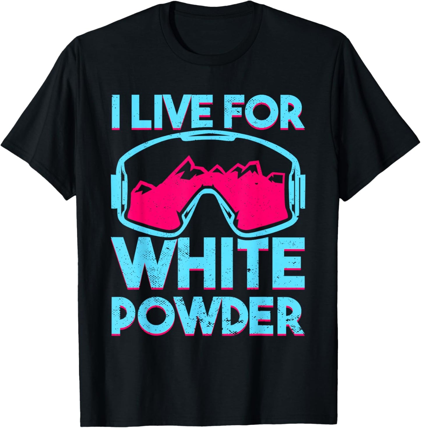 Retro Ski Snowboard Goggles Vintage 80s 90s Skiing Outfit T-Shirt - T-Shirt | Black
