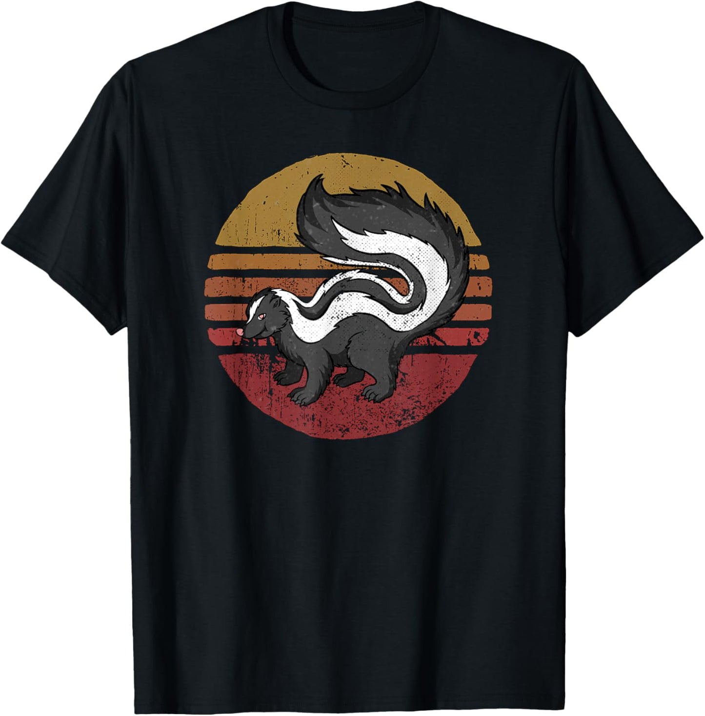 Vintage Skunk Retro Style Skunk Lover T-Shirt - T-Shirt | Black
