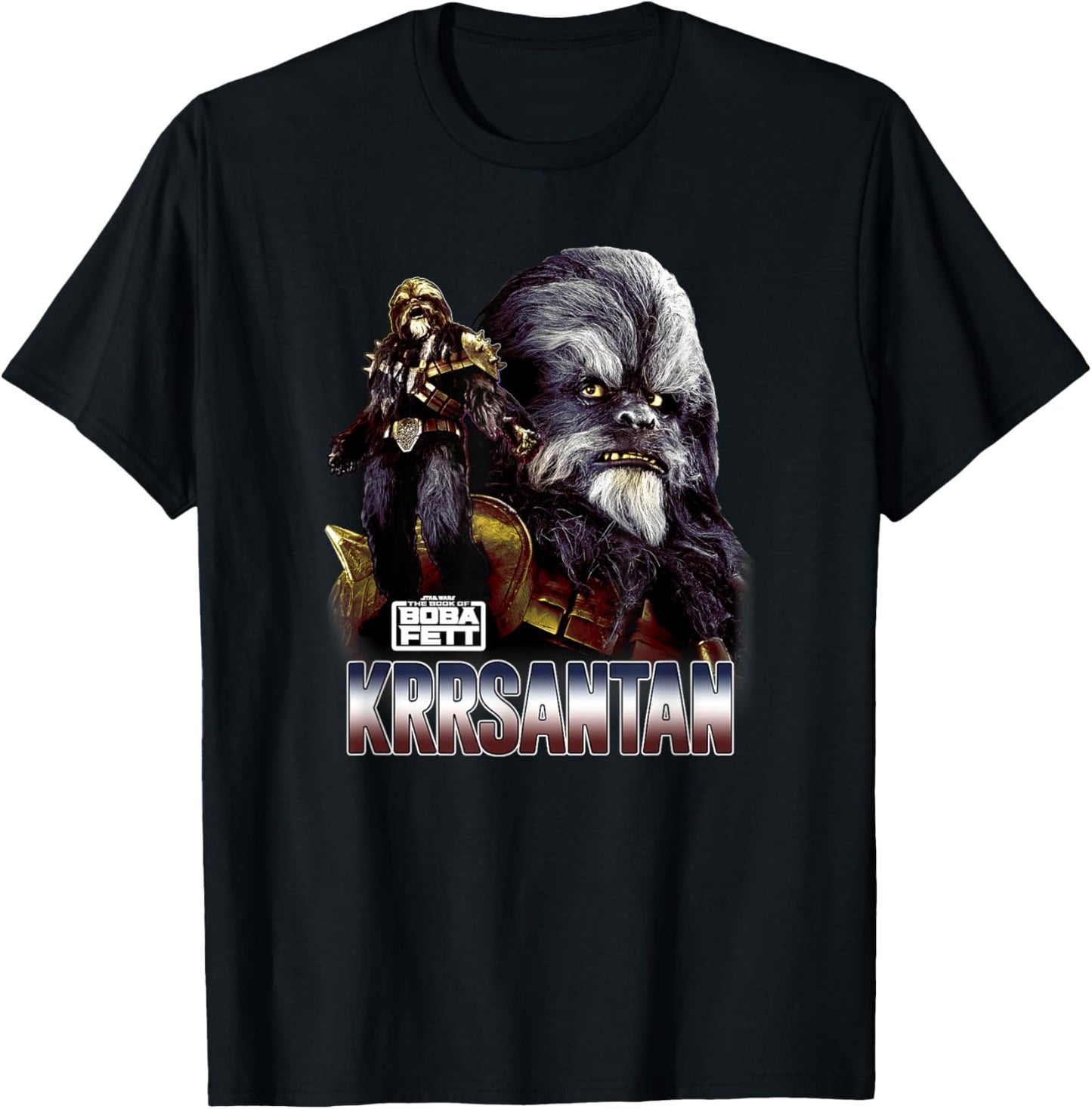 Star Wars: The Book Of Boba Fett Krrsantan Photo Real Poster T-Shirt - T-Shirt | Black