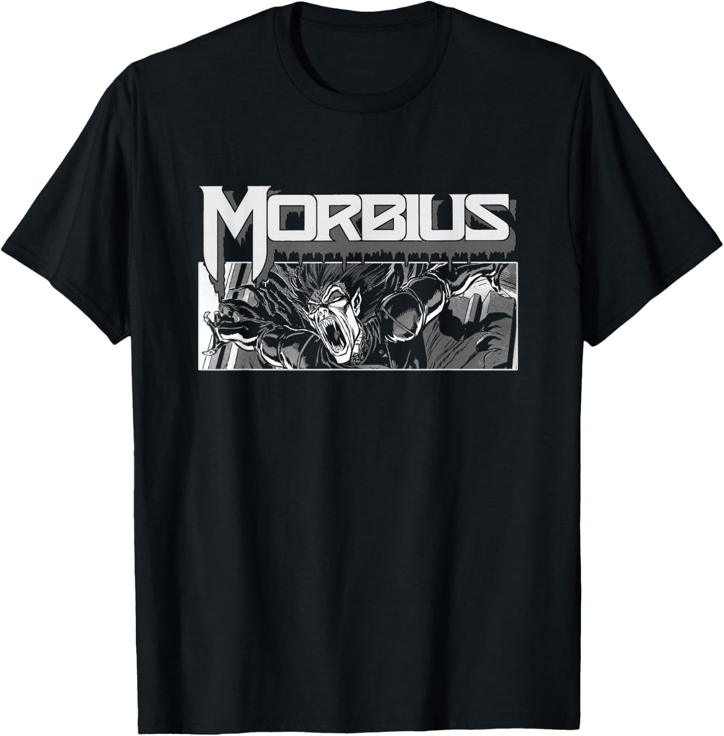 Marvel Morbius Retro Comic 90s T-Shirt - T-Shirt | Black
