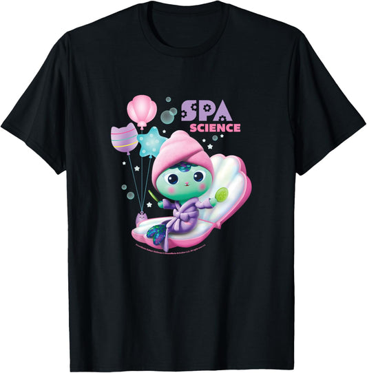Gabby's Dollhouse MerCat Spa Science Youth T-Shirt - T-Shirt | Black