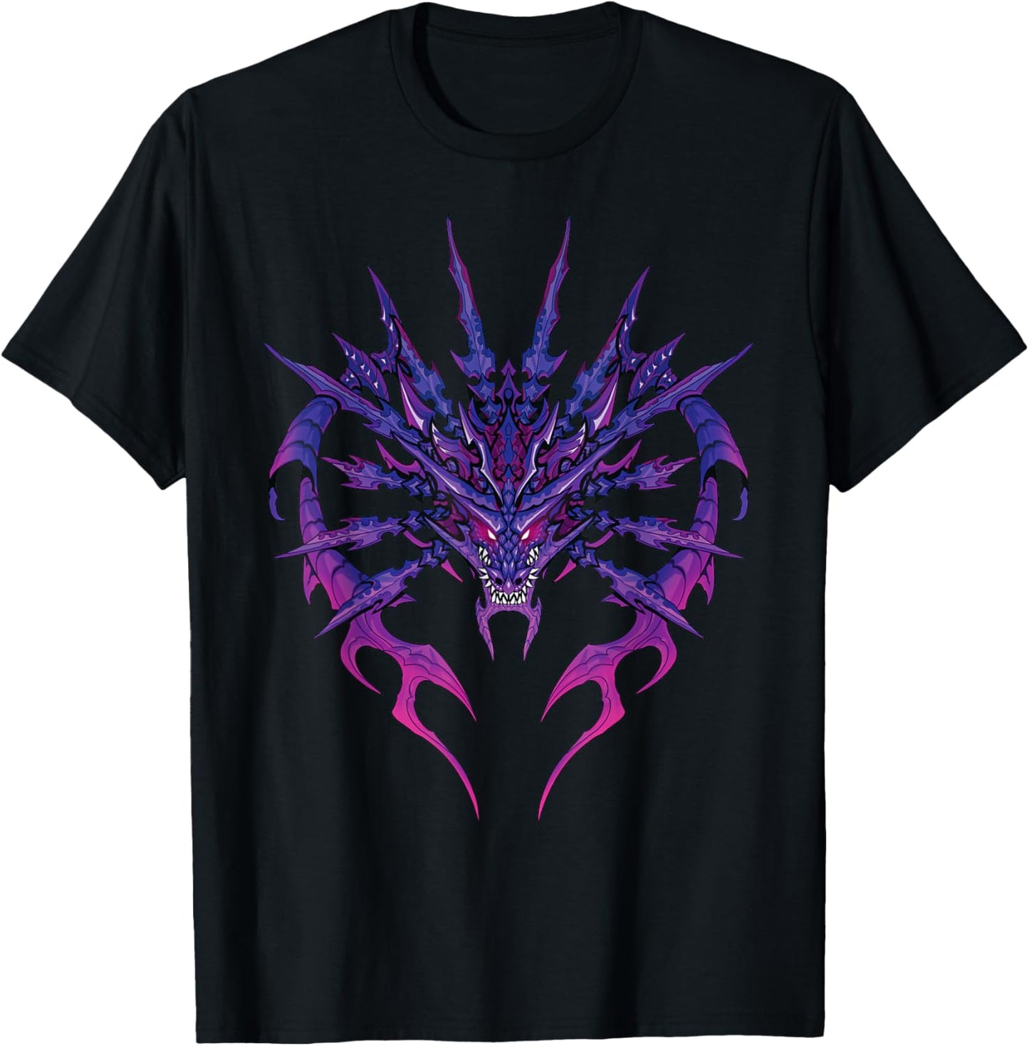 Purple sword dragon T-Shirt - T-Shirt | Black