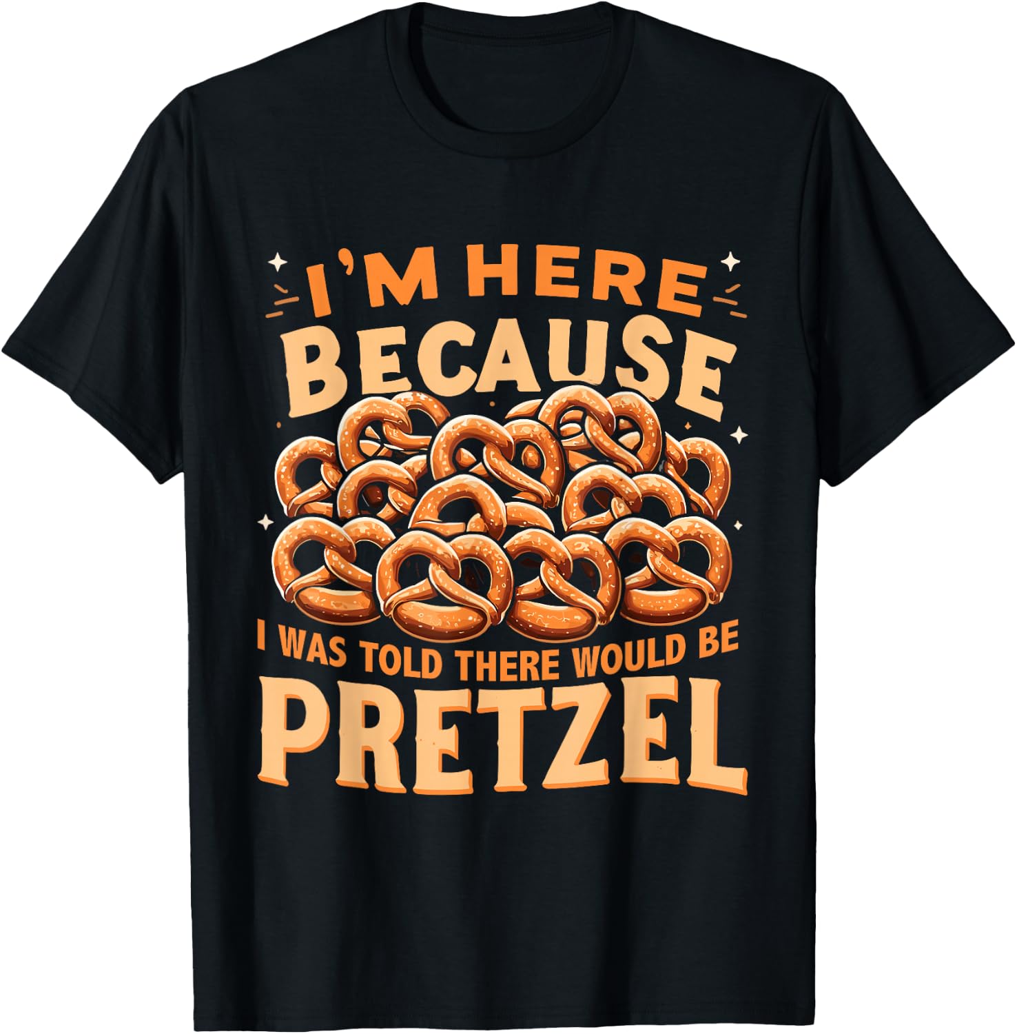 Funny Pretzel Lover Pretzel Day T-Shirt - T-Shirt | Black