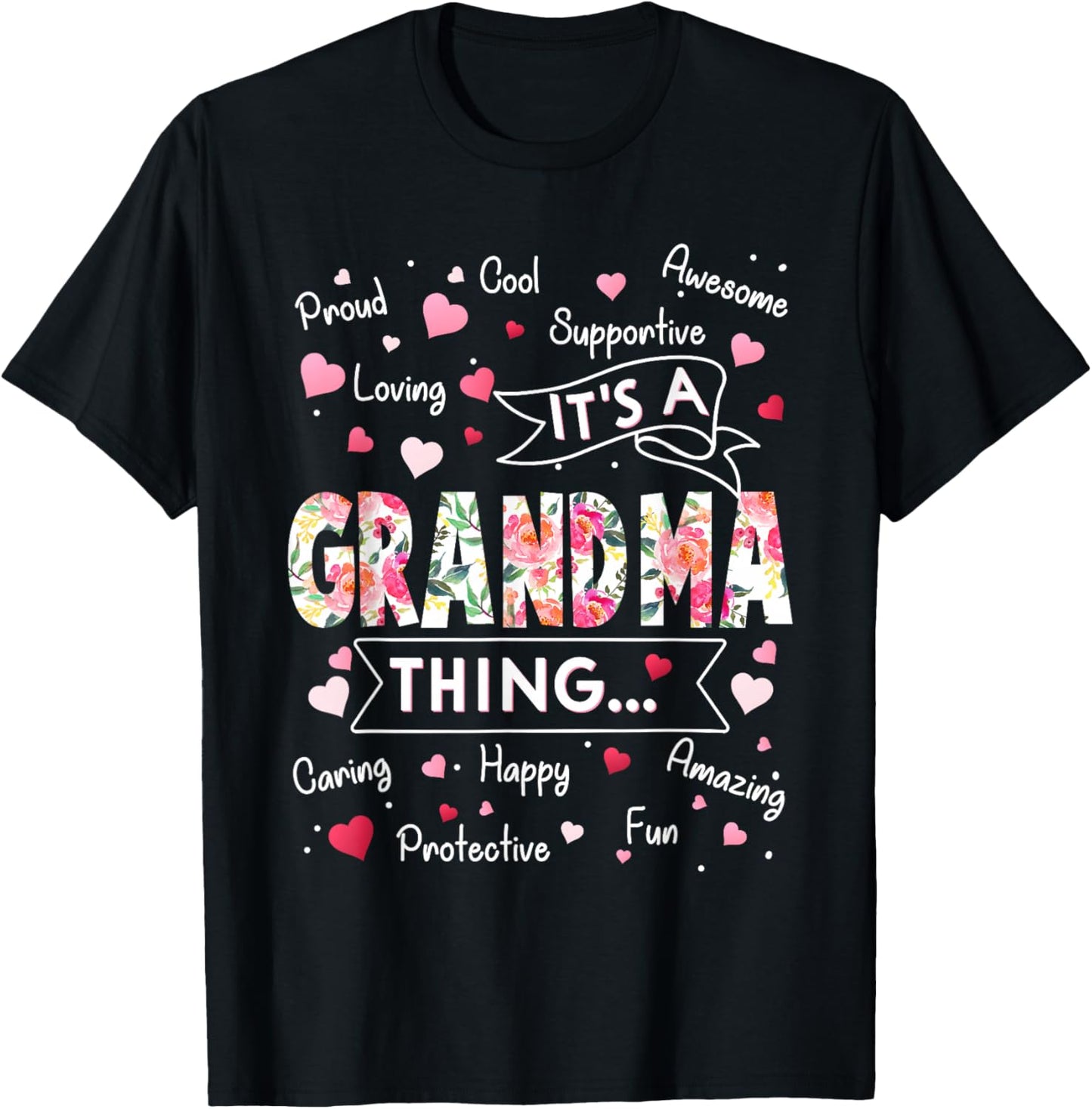 It's a Grandma Thing Funny Sayings Cute Grandma Mothers Day T-Shirt - T-Shirt | Black