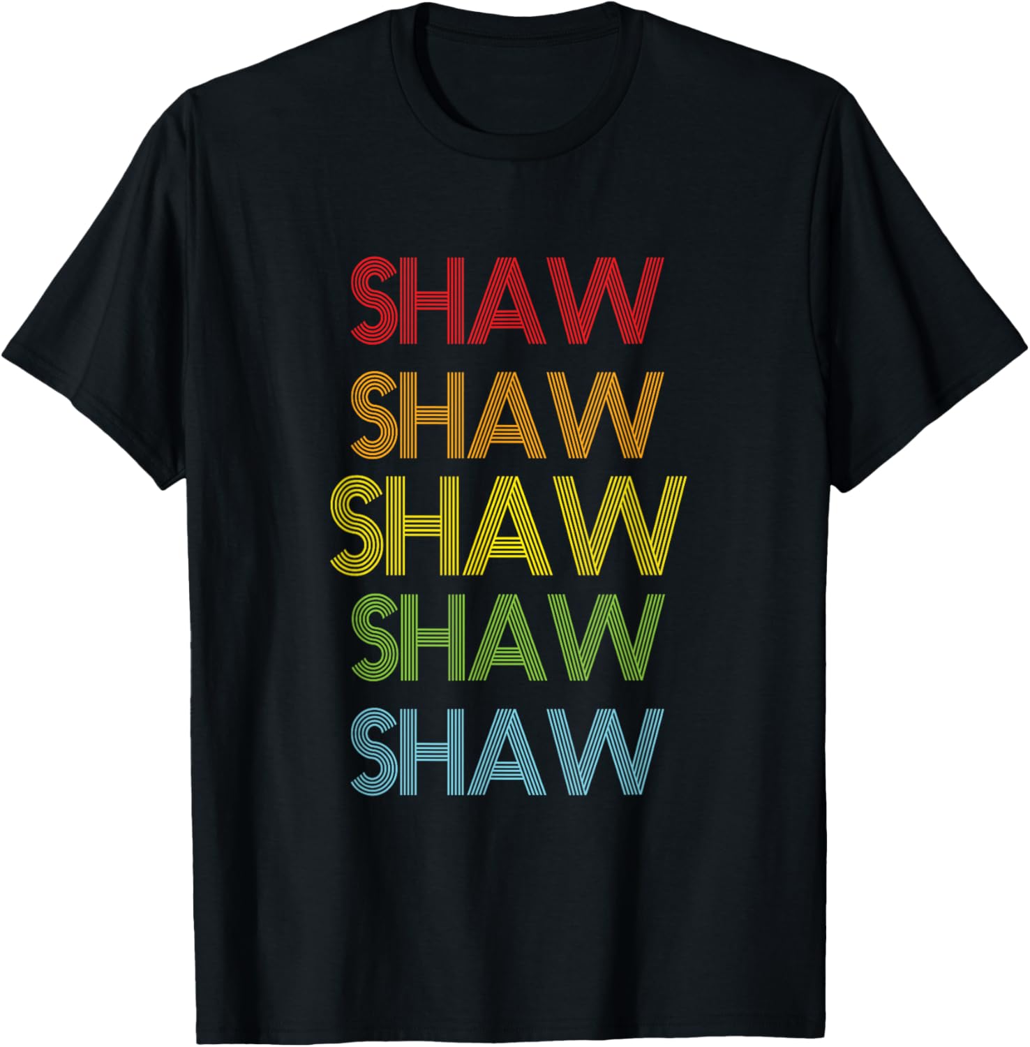 Shaw Name T-Shirt - T-Shirt | Black