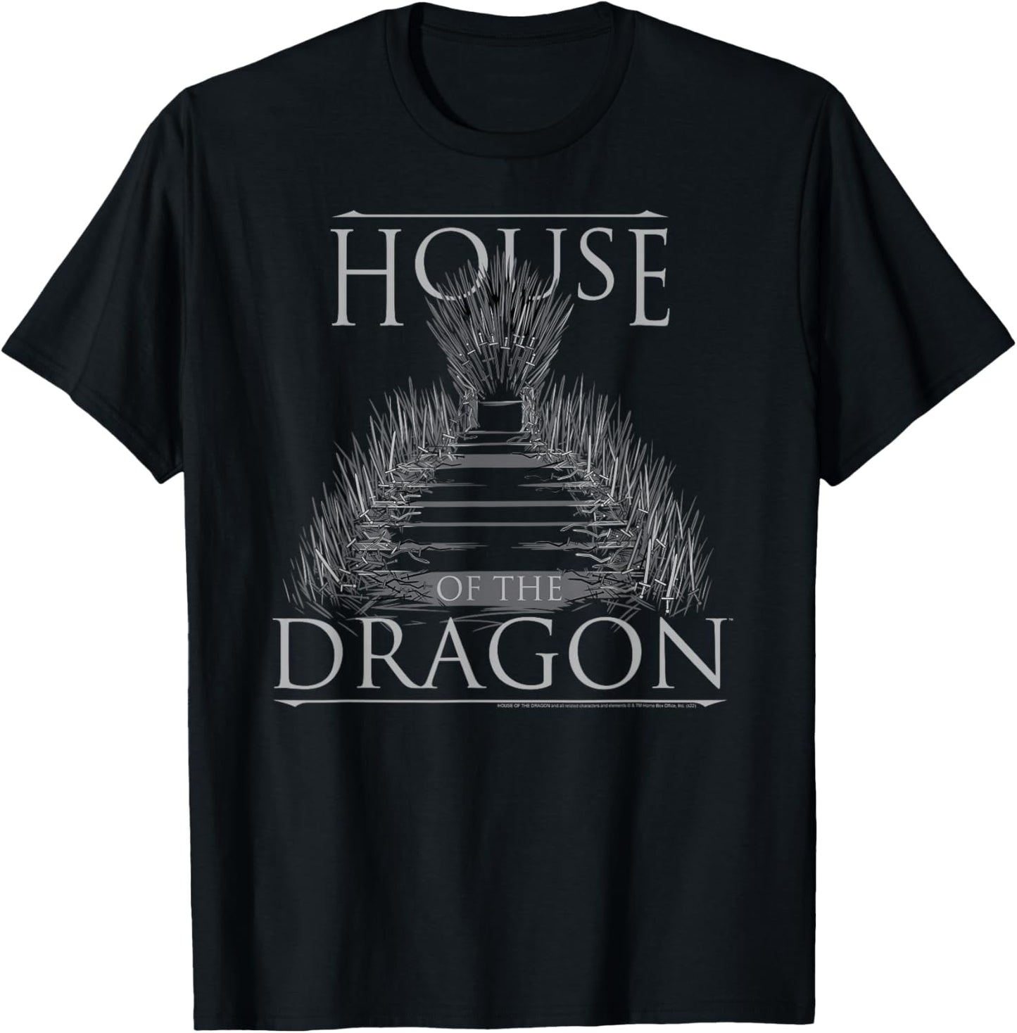 House of the Dragon The Iron Throne T-Shirt - T-Shirt | Black