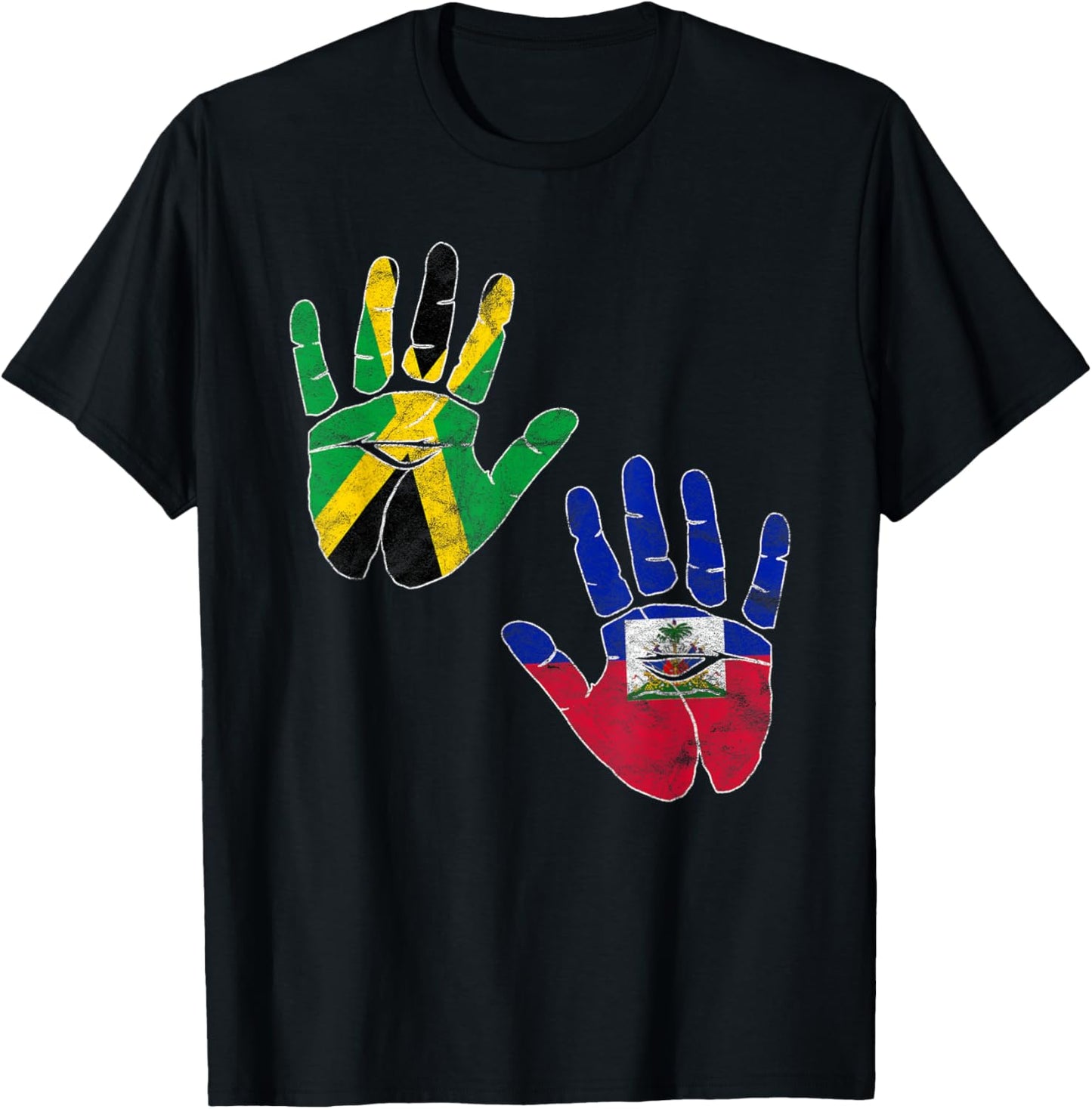 Haiti Haitian America Jamaica Caribbean Combo Mixed Kids T-Shirt - T-Shirt | Black