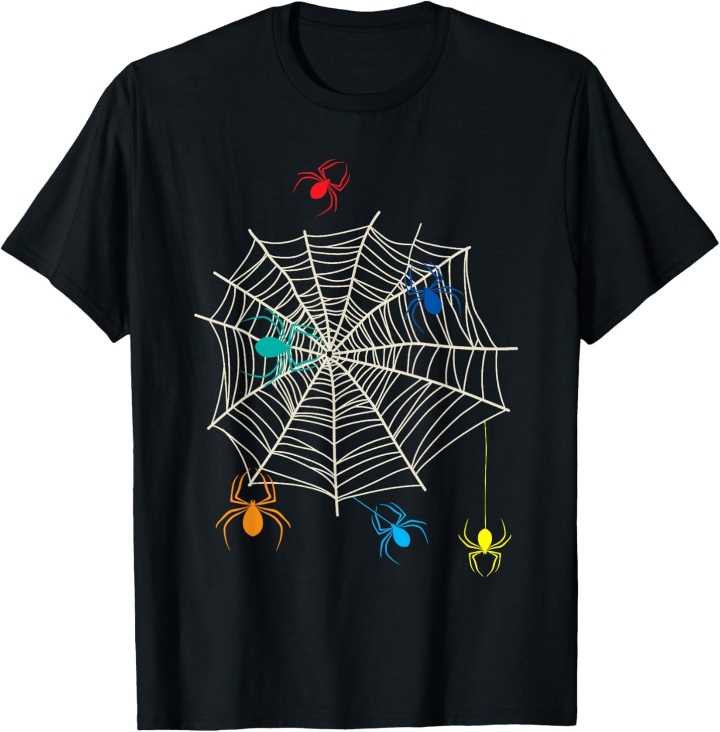 Spider Web Arachnophile Spider Lover Insect Cobweb T-Shirt - T-Shirt | Black