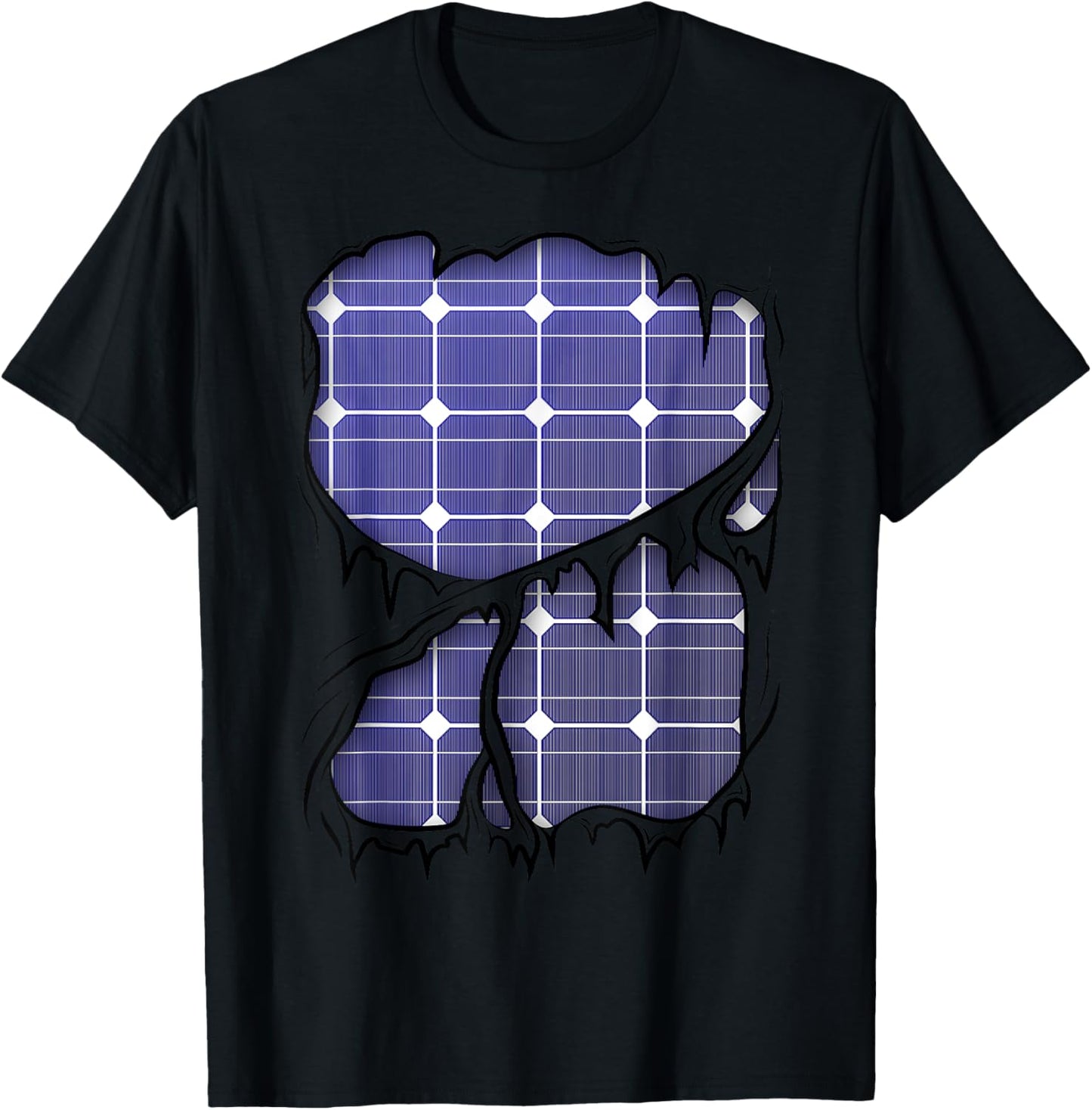 Solar Panels Inside Ecological Engineer Halloween Costume T-Shirt - T-Shirt | Black