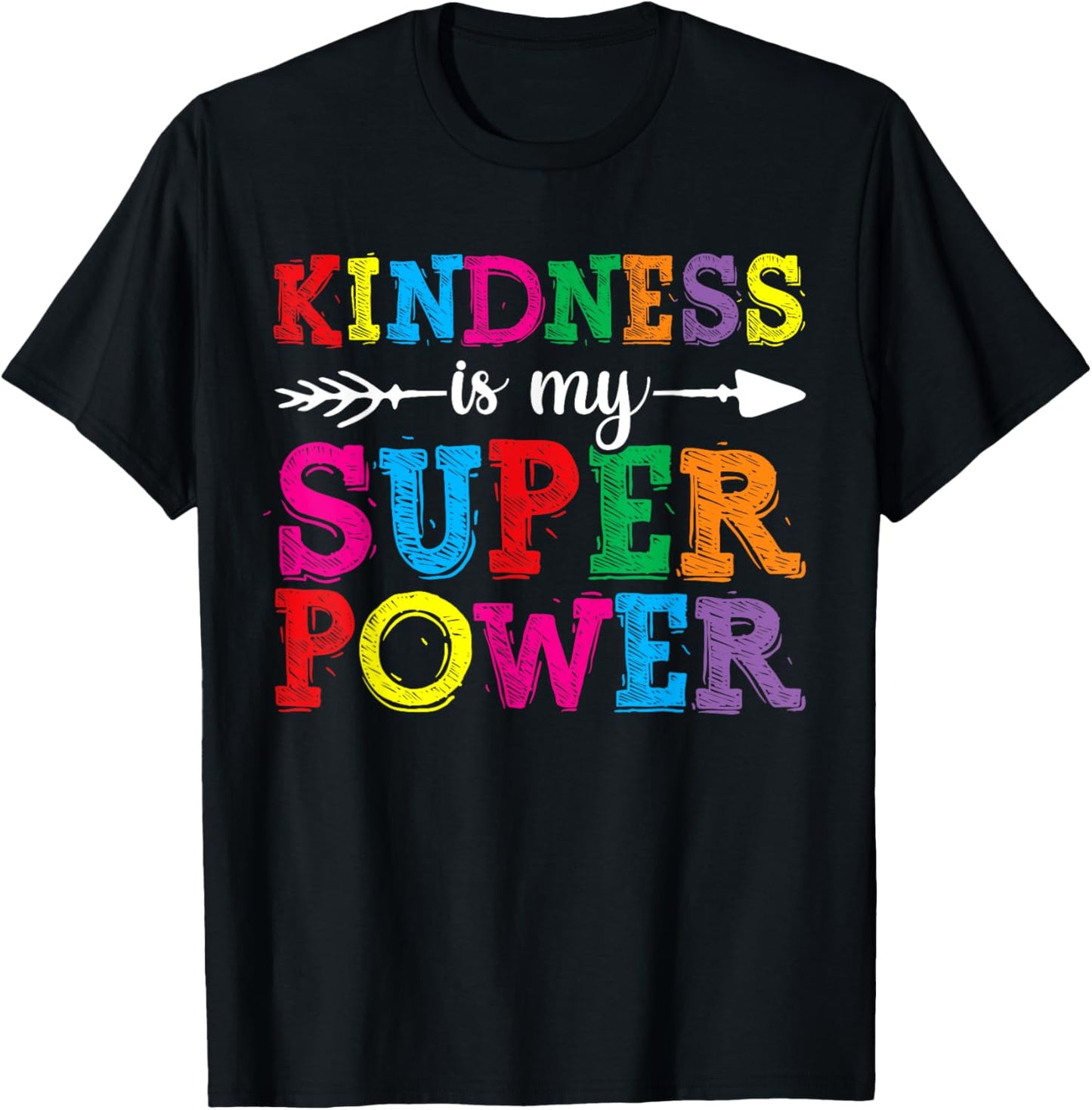Women Kindness Shirts, Kindness Is My Superpower Unity Day T-Shirt - T-Shirt | Black