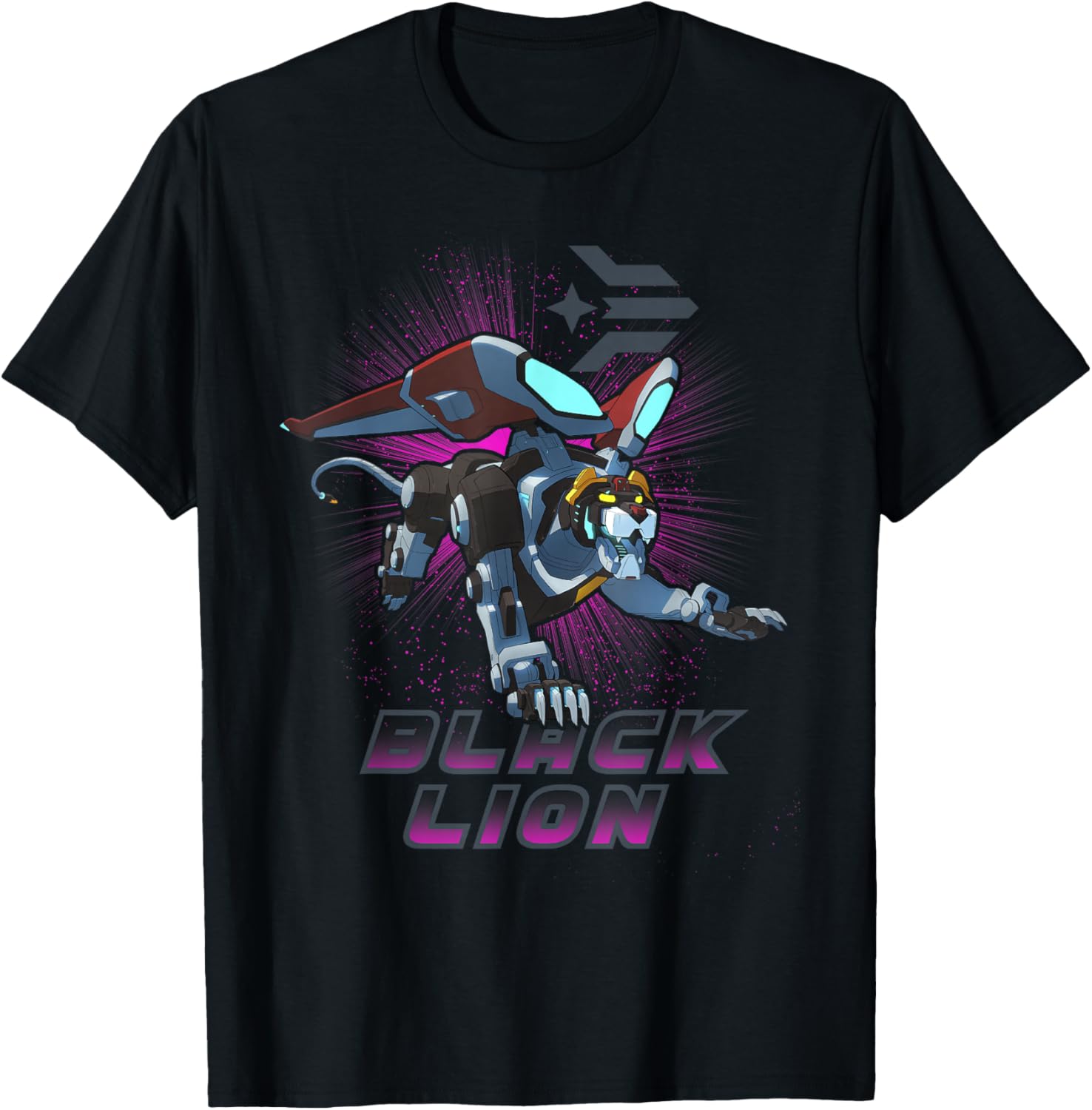 Voltron: Legendary Defender Black Lion Logo T-Shirt - T-Shirt | Black