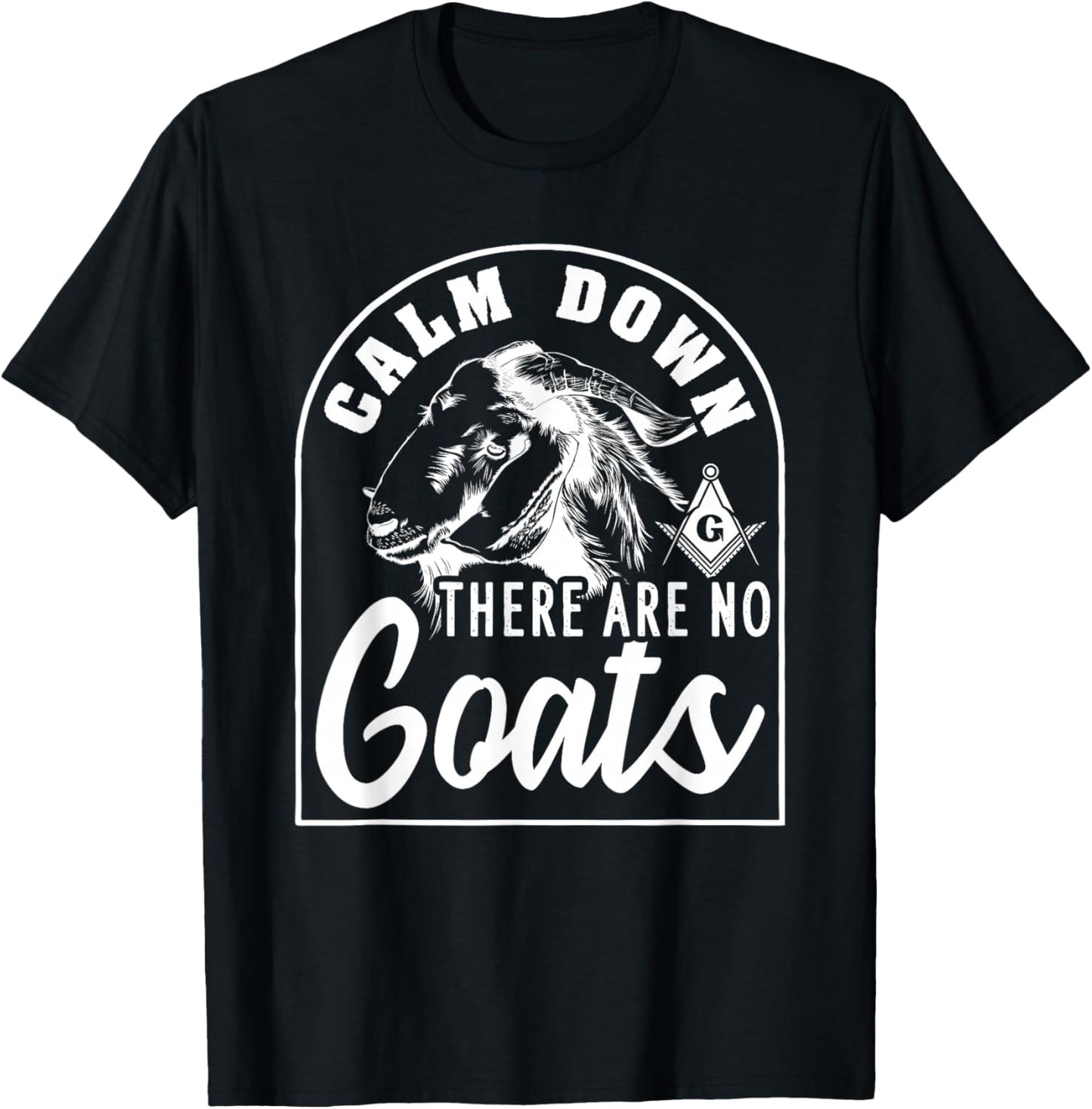 Freemasonry Goat Conspiracy Design T-Shirt - T-Shirt | Black