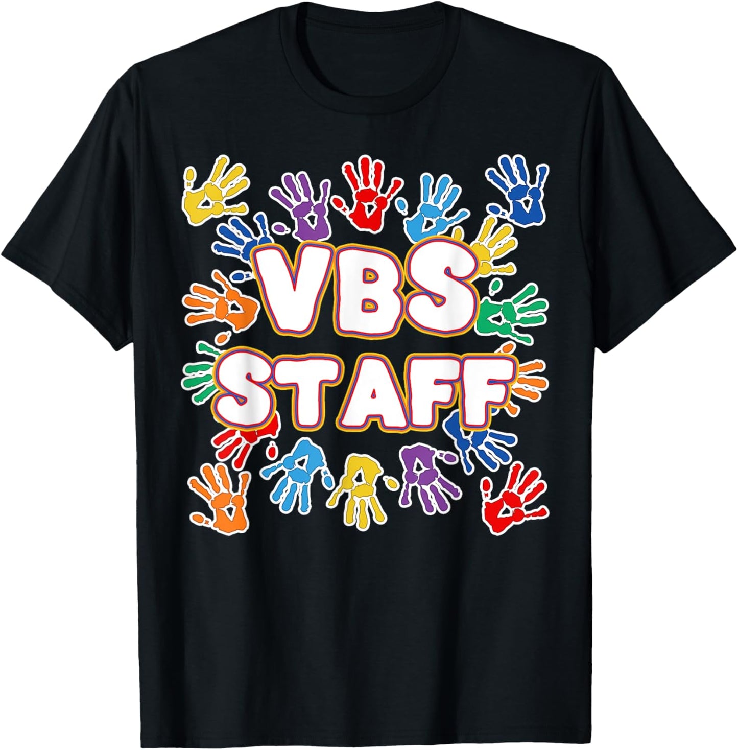 2022 Vacation Bible School Shirts Colorful VBS Staff T-Shirt - T-Shirt | Black