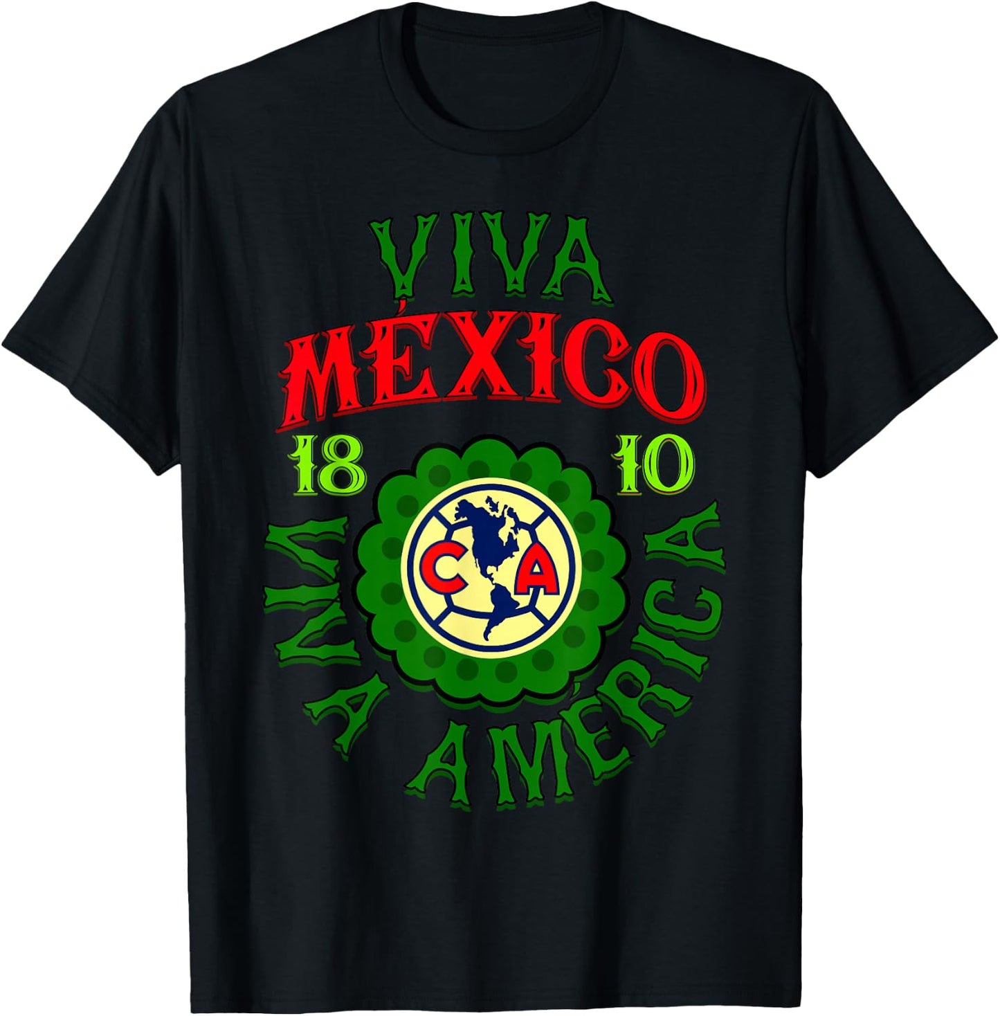 Club America - Mexico's Independence Day T-Shirt - T-Shirt | Black