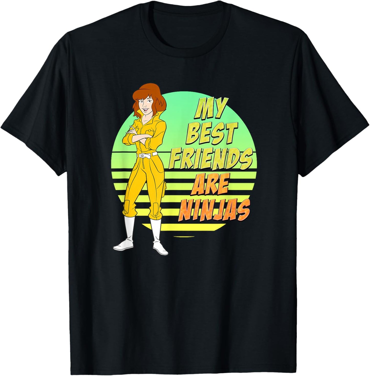 April O'Neil - My Best Friends are Ninjas T-Shirt - T-Shirt | Black