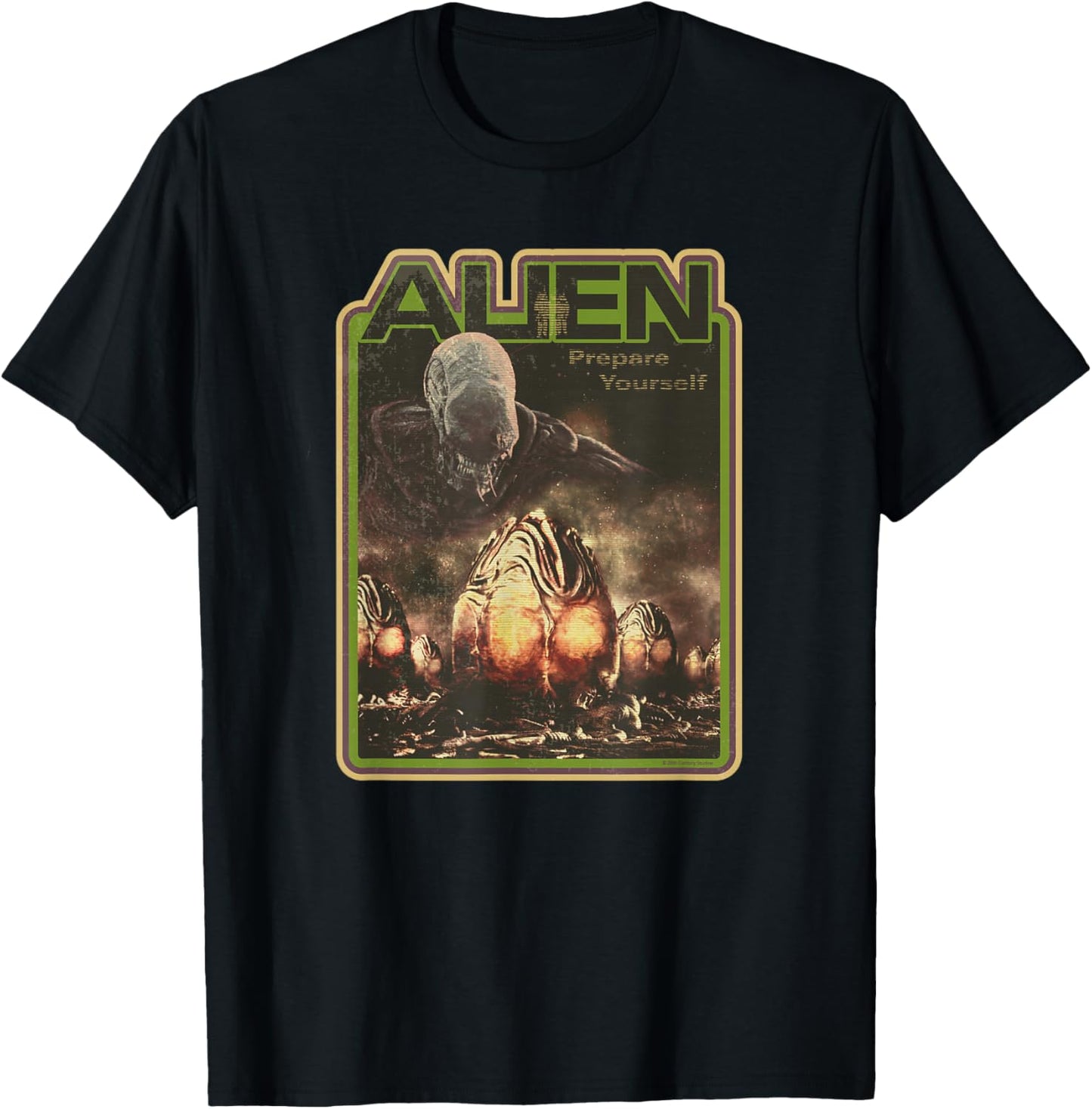Alien Xenomorph Prepare Yourself Retro T-Shirt - T-Shirt | Black