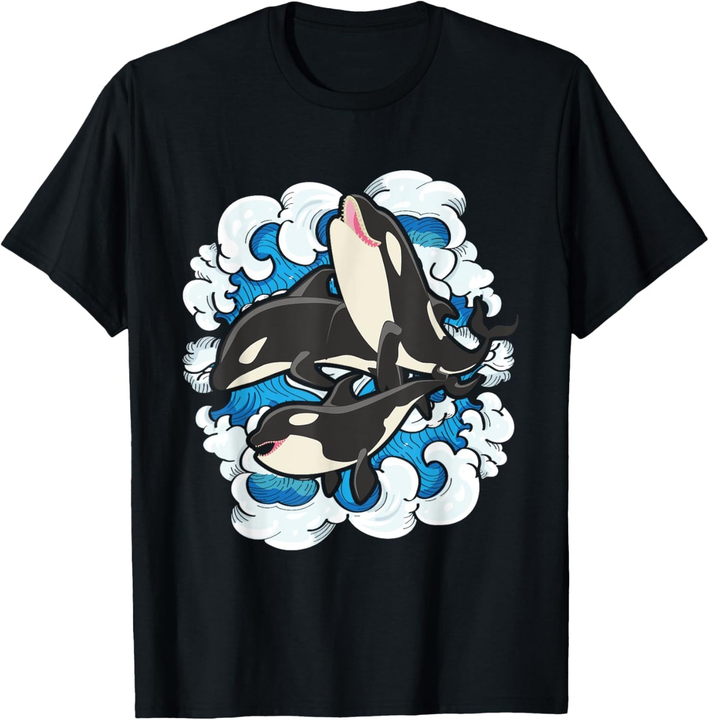 Whale Splash - Whale Lover Whales Marine Biologist Aquarist T-Shirt - T-Shirt | Black