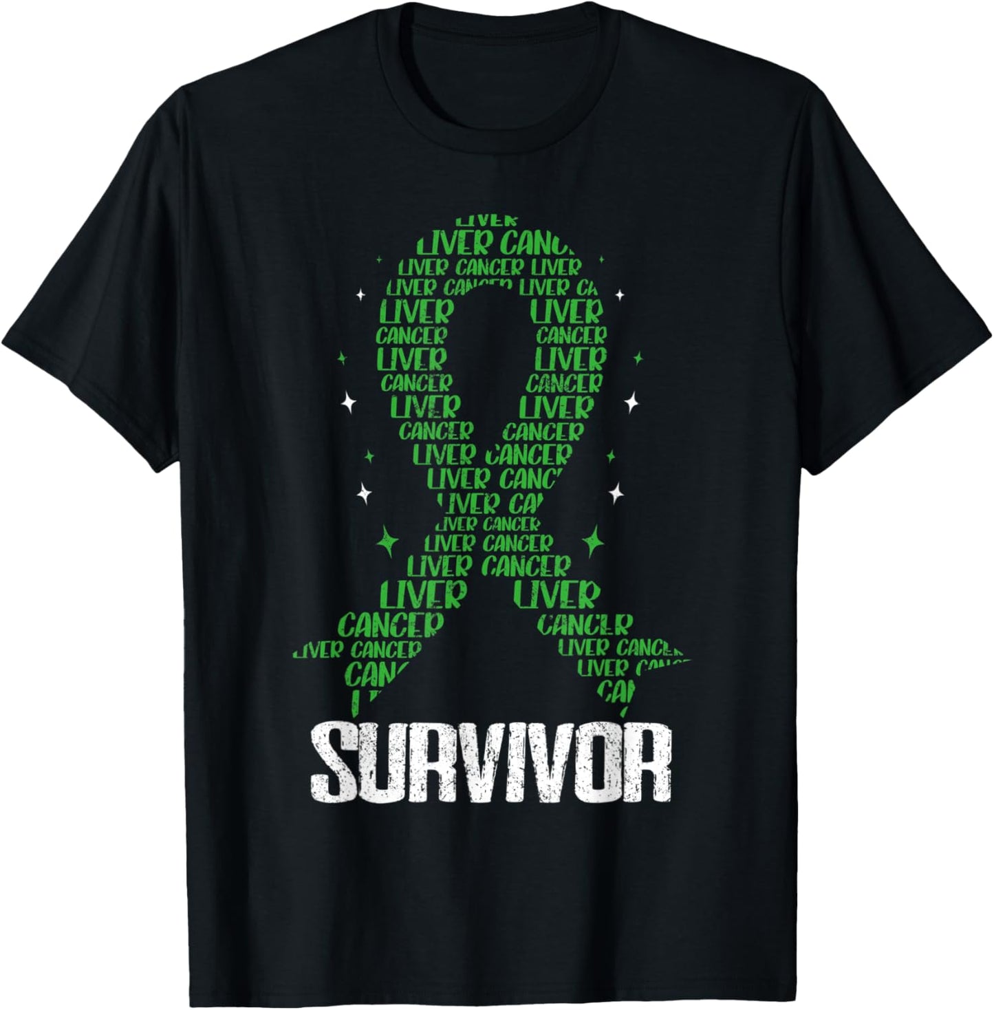 Liver Cancer Awareness Chemo Hepatic Malignancy T-Shirt - T-Shirt | Black