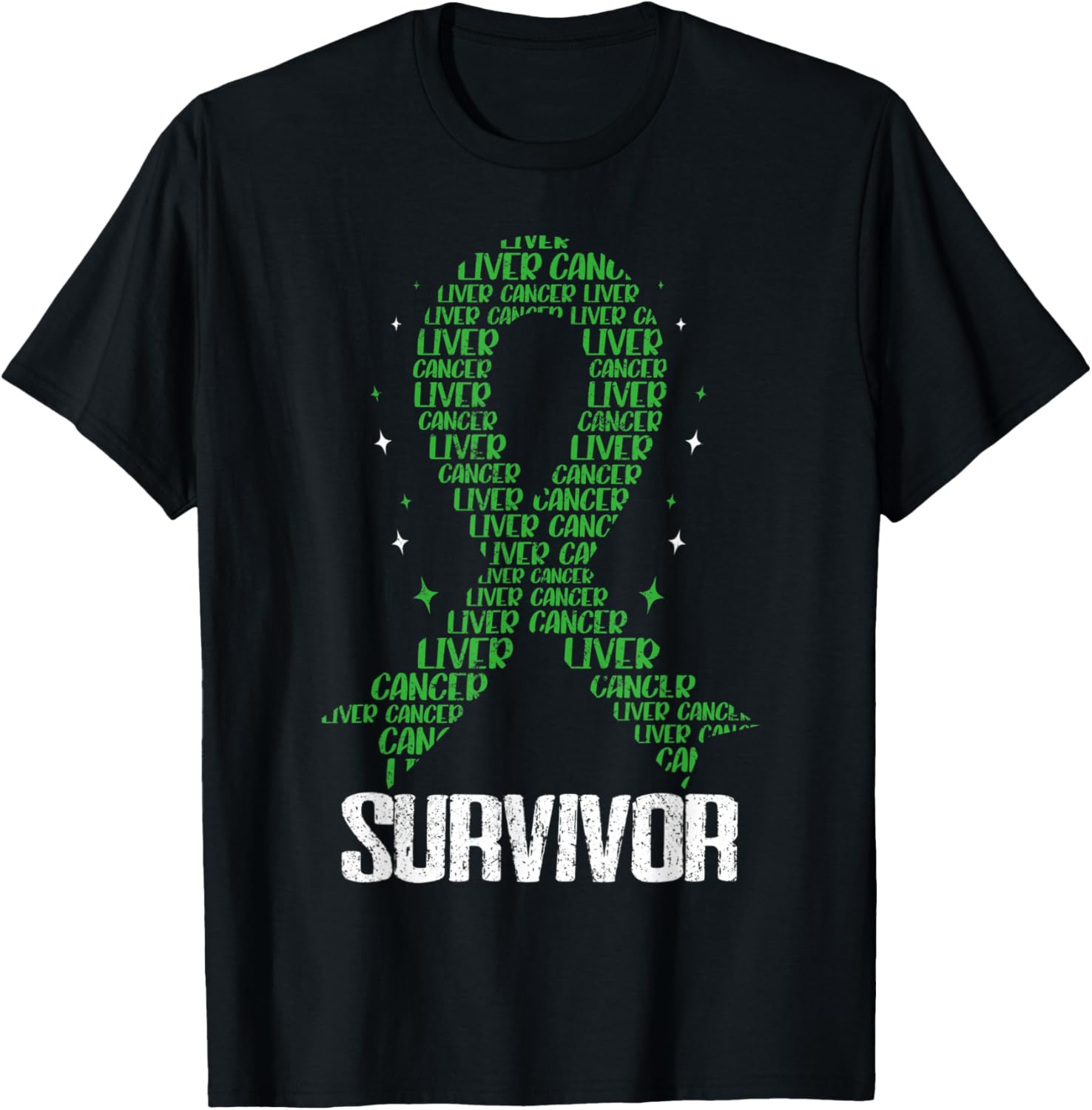 Liver Cancer Awareness Chemo Hepatic Malignancy T-Shirt - T-Shirt | Black