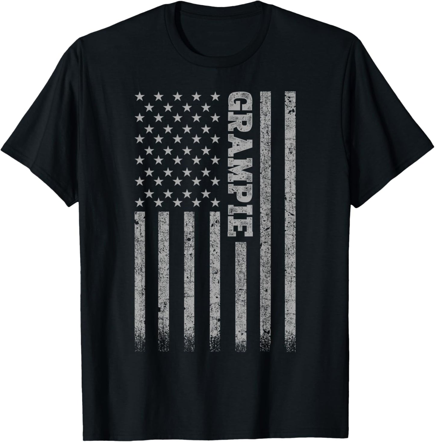 Gifts For Grampie American Flag T-Shirt - T-Shirt | Black