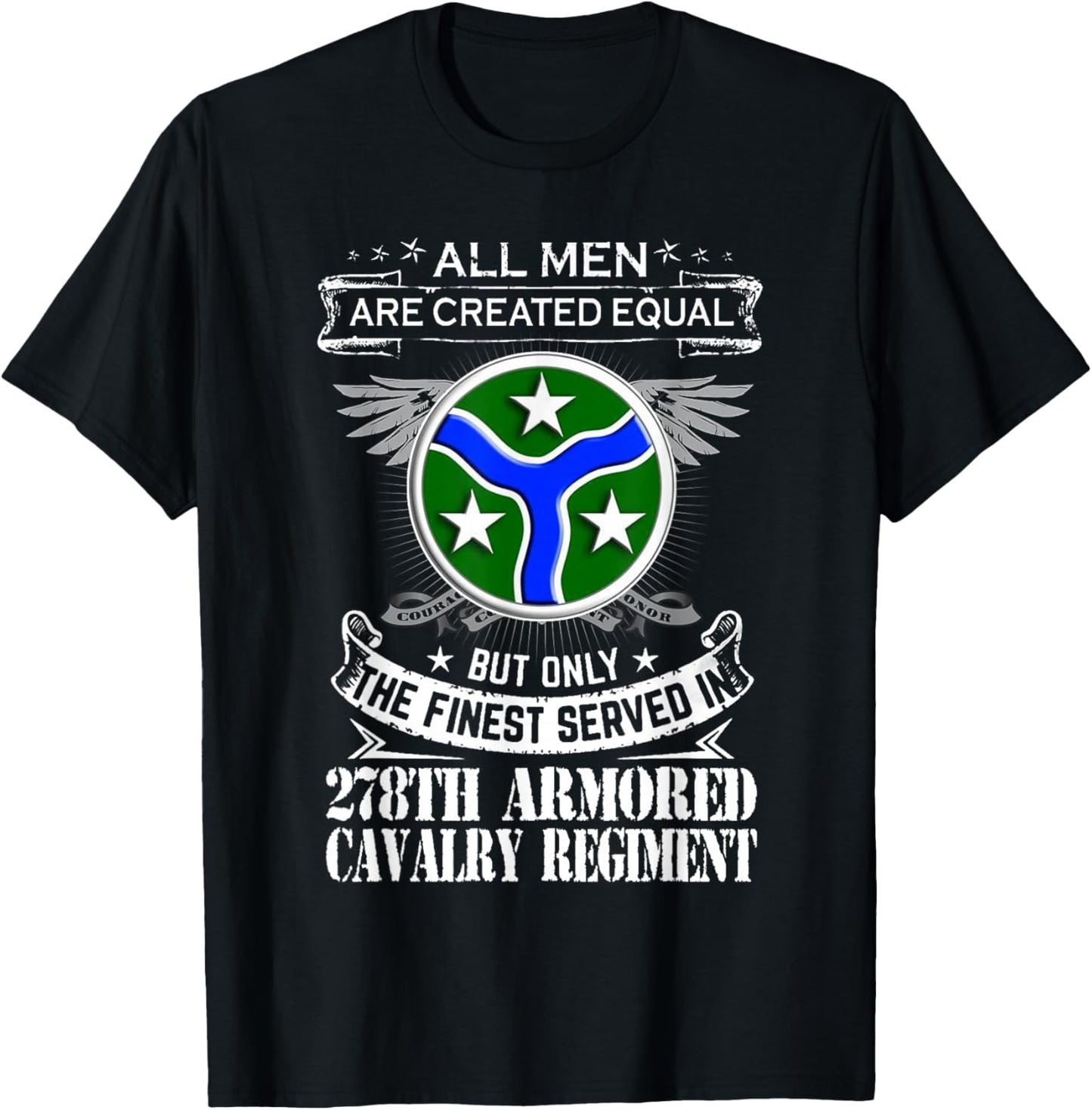 278th Armored Cavalry Regiment US Army T-Shirt - T-Shirt | Black