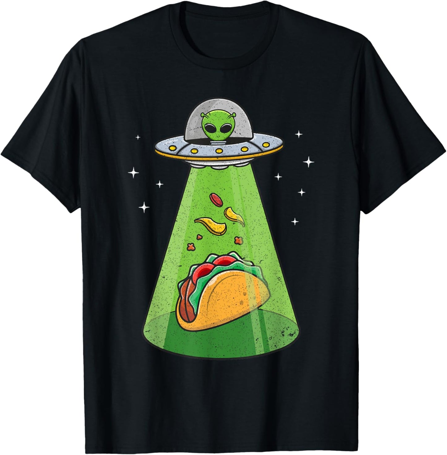 Alien Shirt UFO Abduction, Funny Tacos for Aliens Lover T-Shirt - T-Shirt | Black