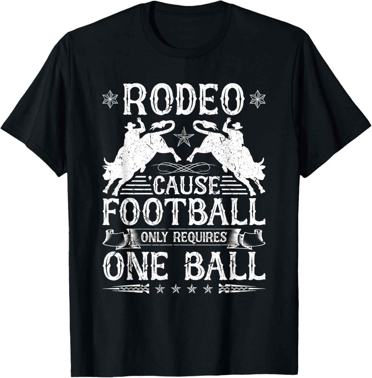 Bull Riding Rodeo Football Quote Cowboy Jaripeo Bull Rider T-Shirt - T-Shirt | Black