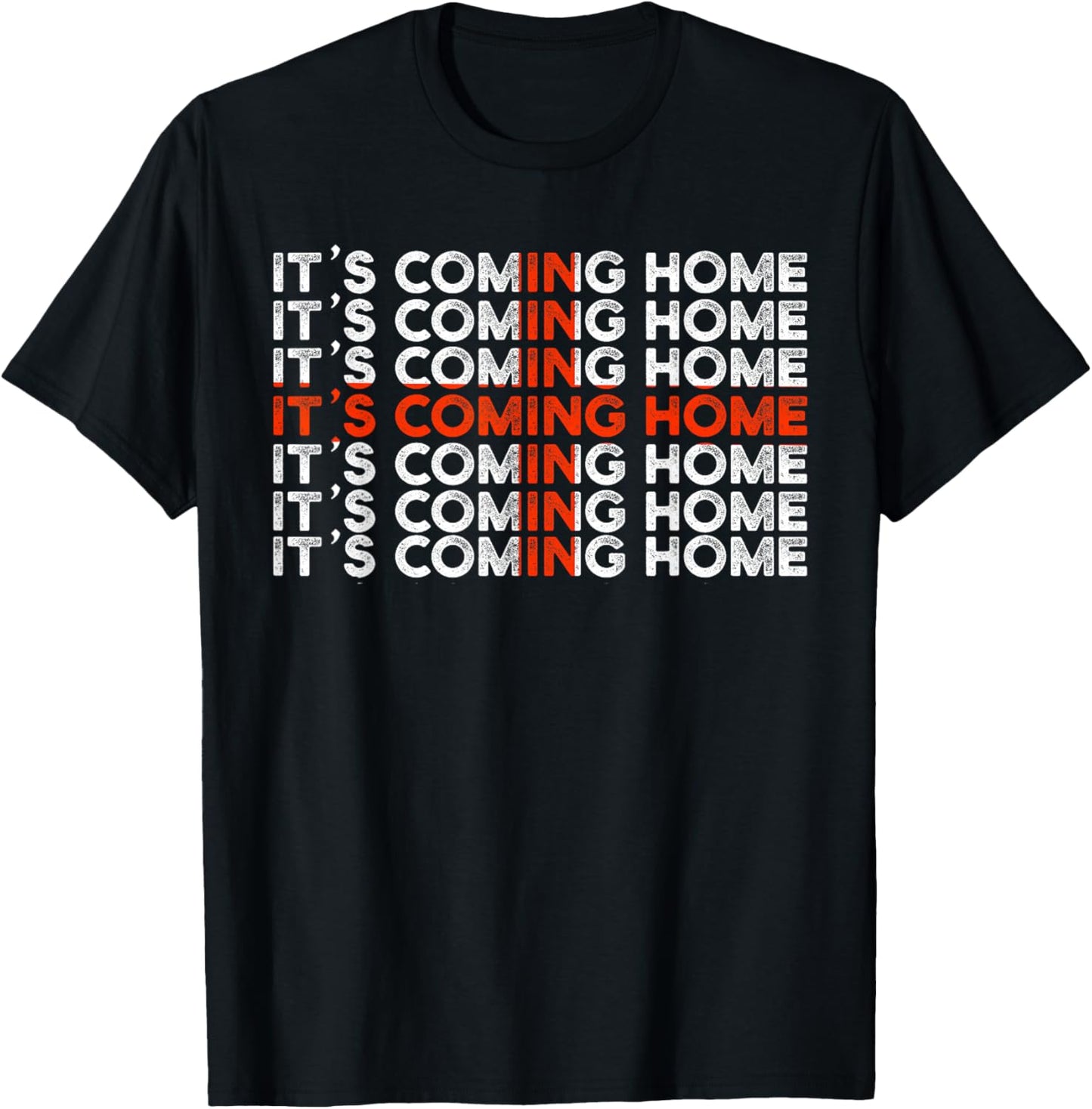 English Soccer It's Coming Home England Flag T-Shirt - T-Shirt | Black