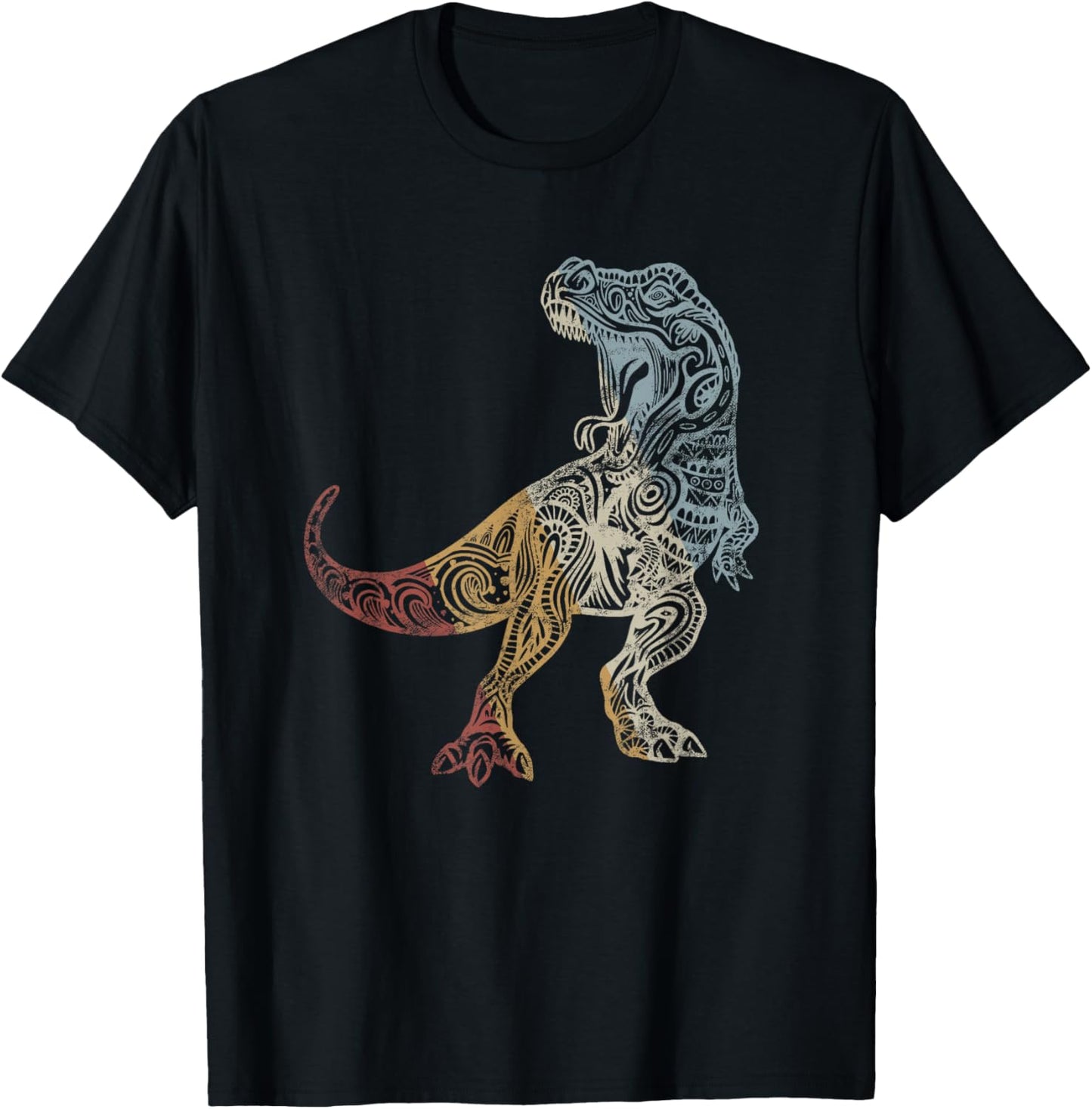 Dinosaur Retro Style Vintage T-Shirt - T-Shirt | Black