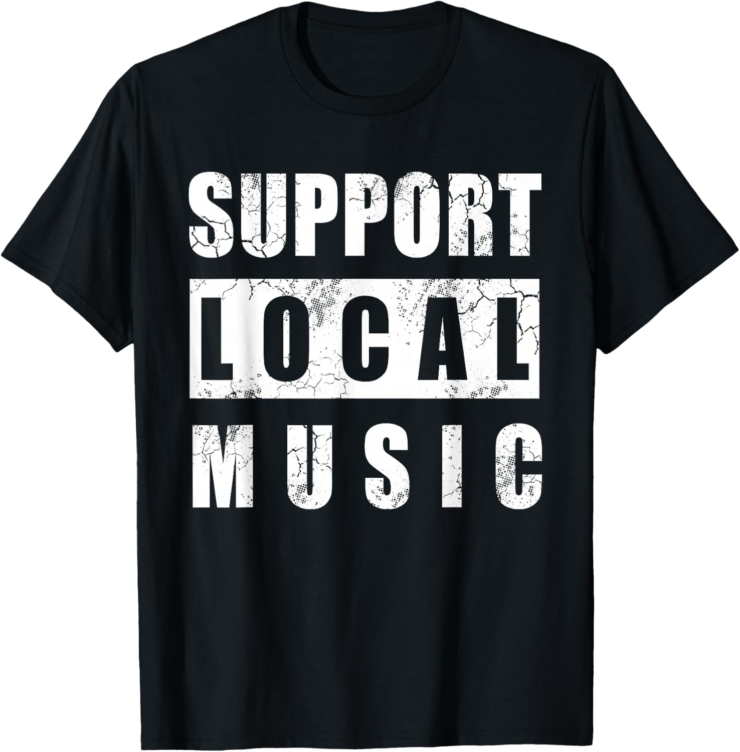 Support Local Music T-Shirt - T-Shirt | Black