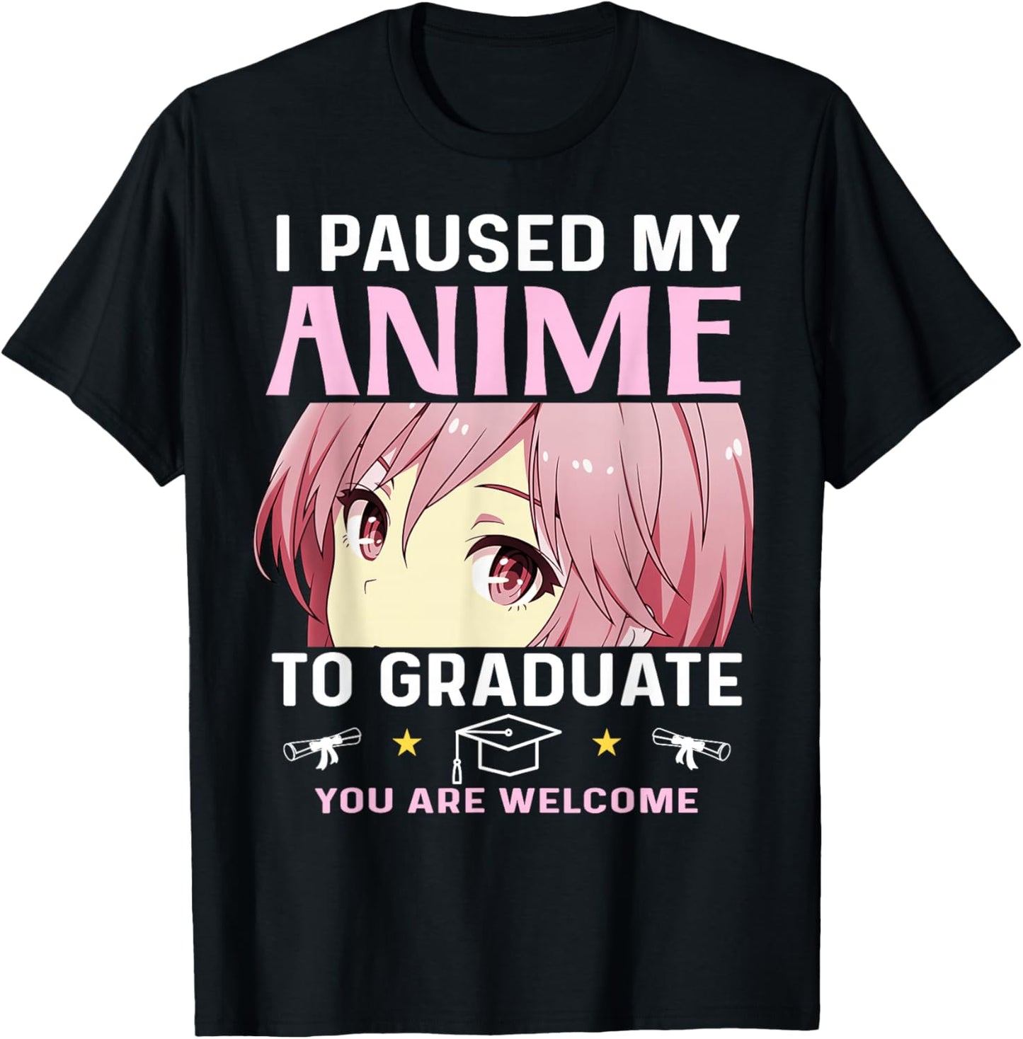 Graduation 5th 8th Grade Class 2025 Anime Middle School Girl T-Shirt - T-Shirt | Black