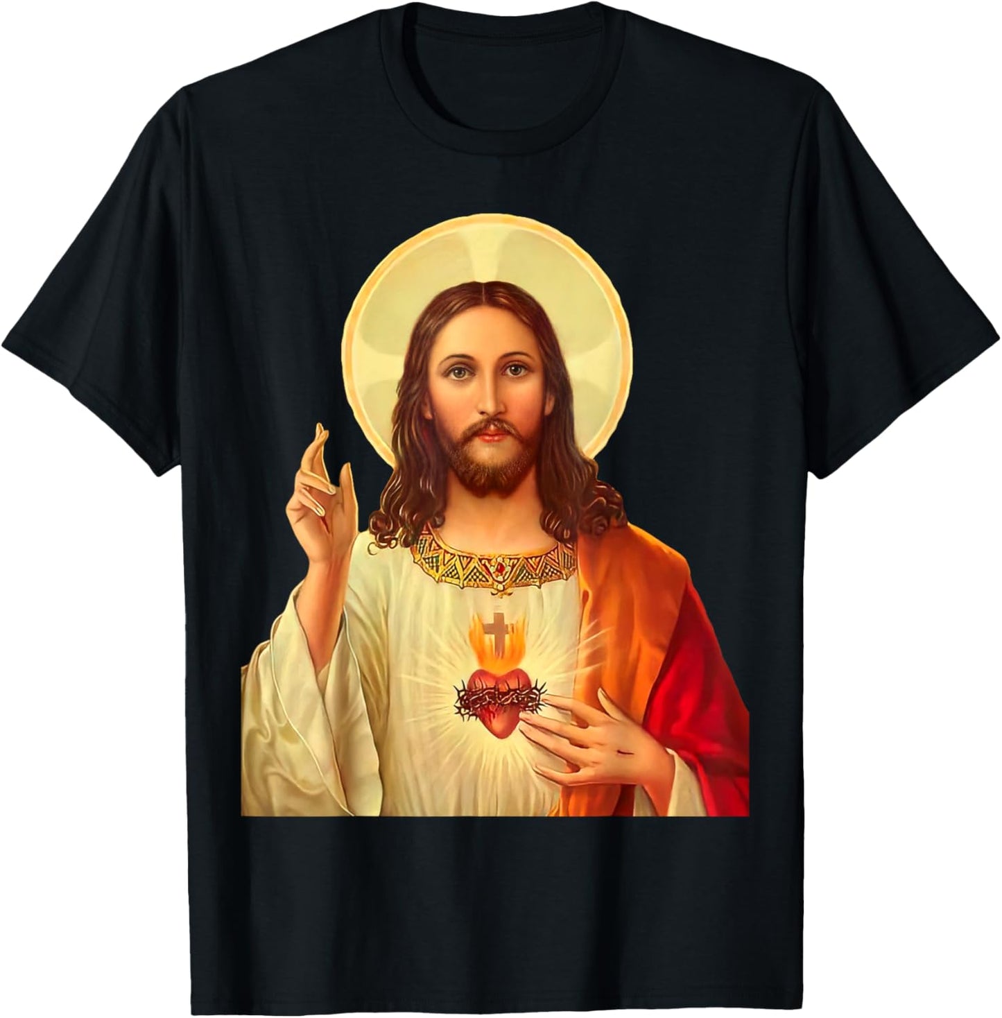 Sacred Heart of Jesus T-Shirt - T-Shirt | Black