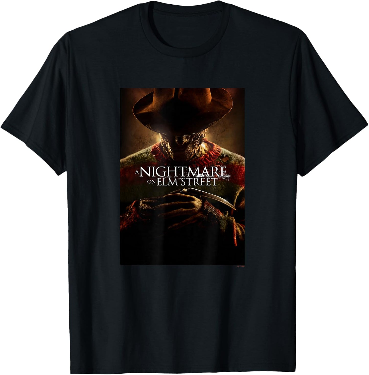 A Nightmare On Elm Street Halloween Freddy Krueger Poster T-Shirt - T-Shirt | Black