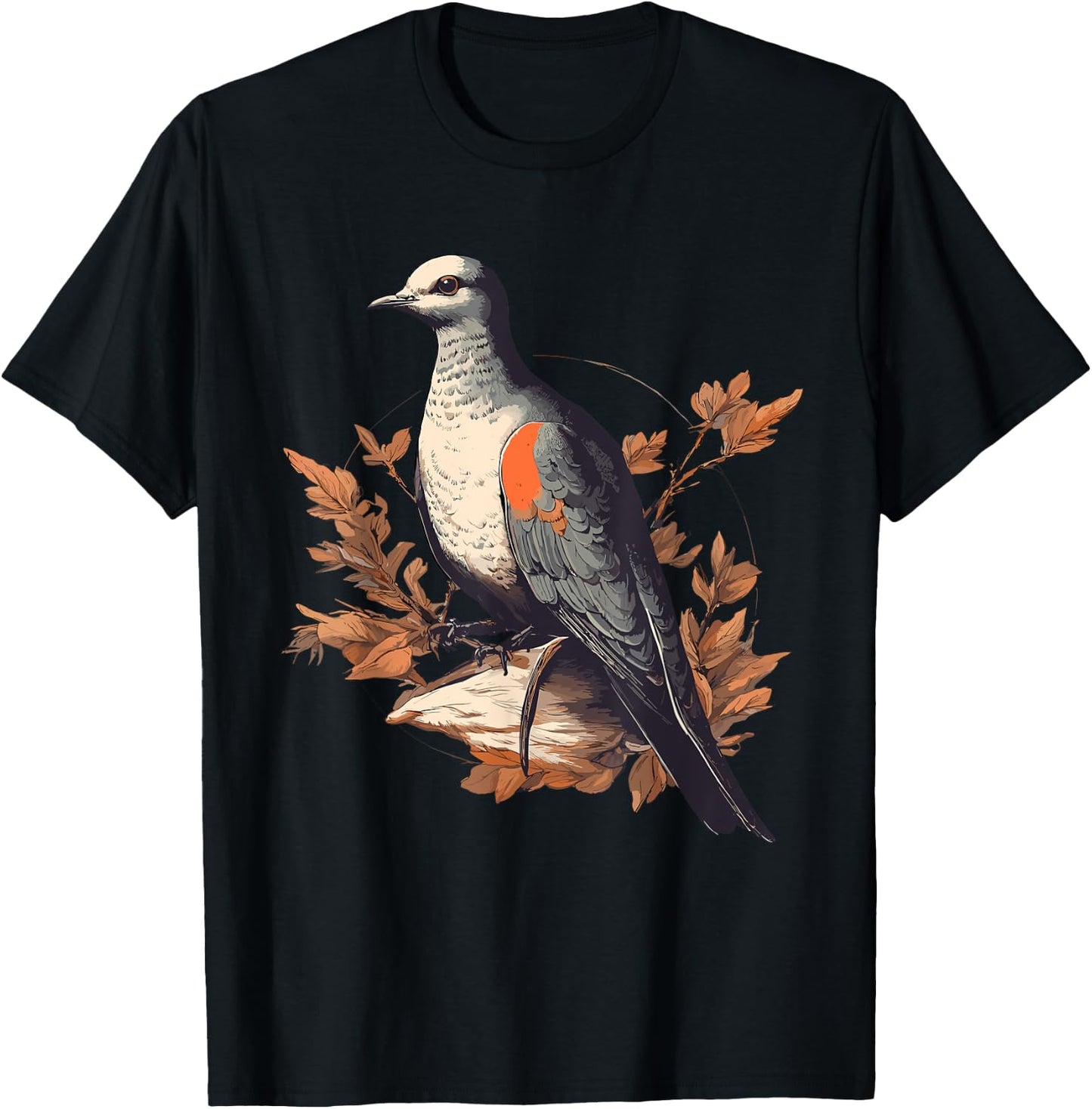 Passenger Pigeon Bird T-Shirt - T-Shirt | Black
